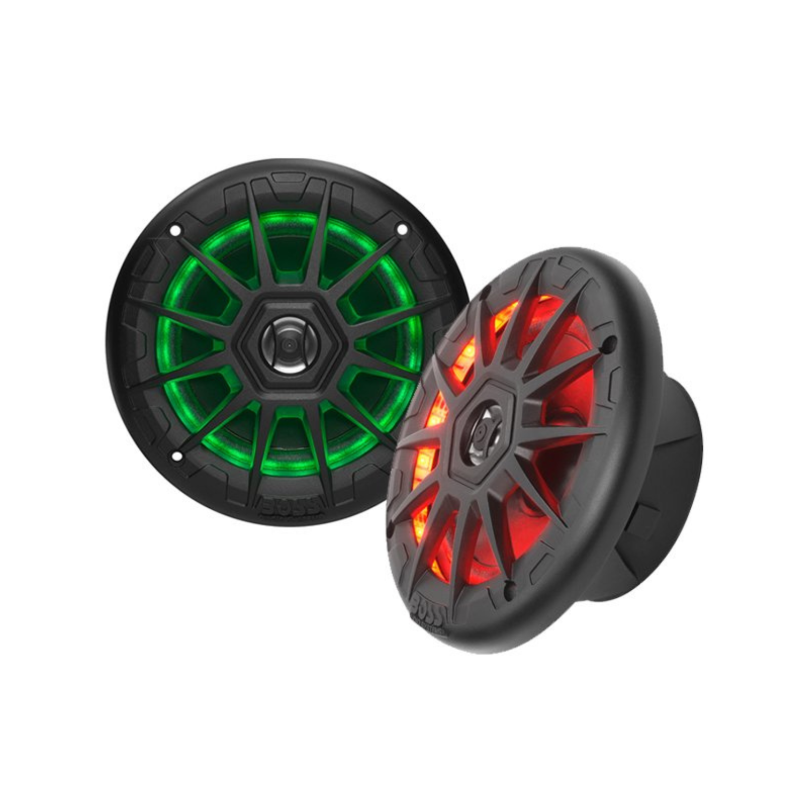 Boss Audio MRGB55B 5.25" Marine Boat Speakers 75W Black RGB Lighting