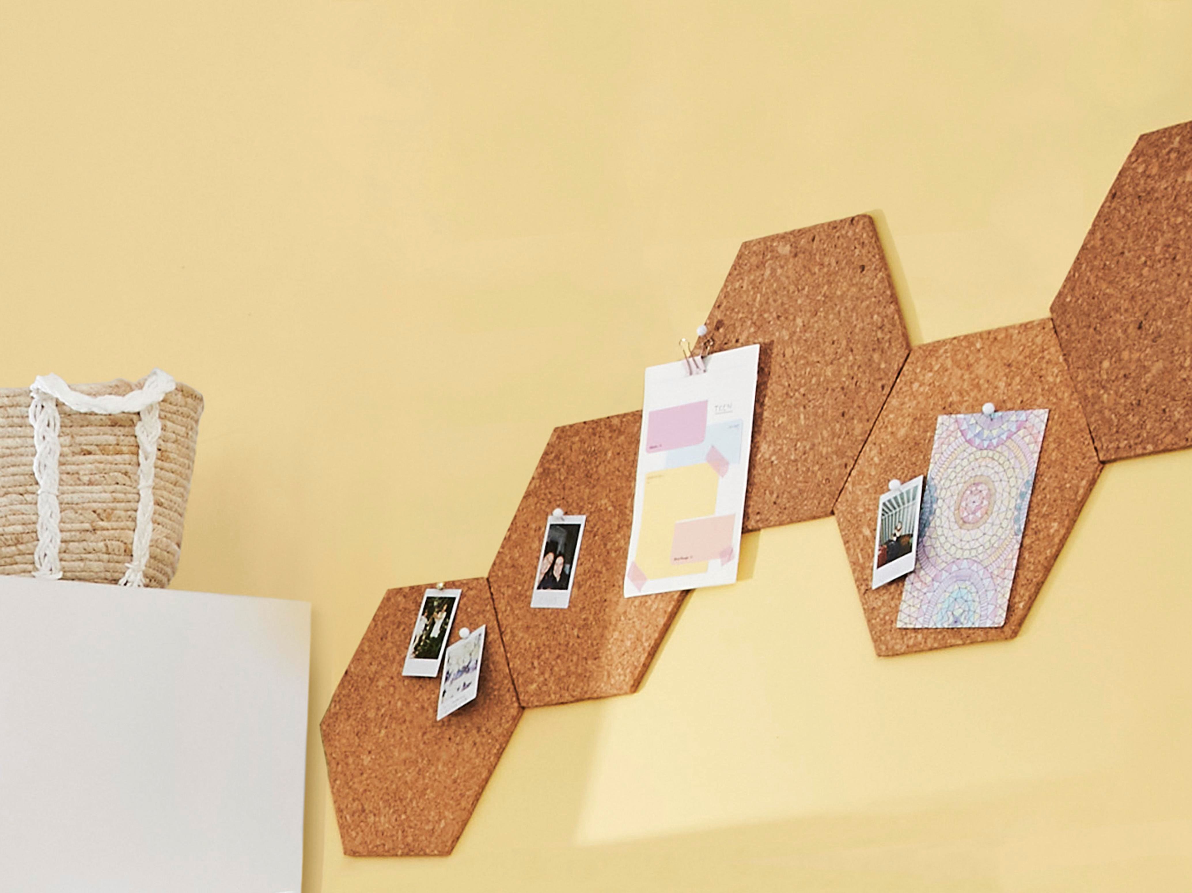 How to Make a HexagonShaped Cork Pinboard Bunnings Australia