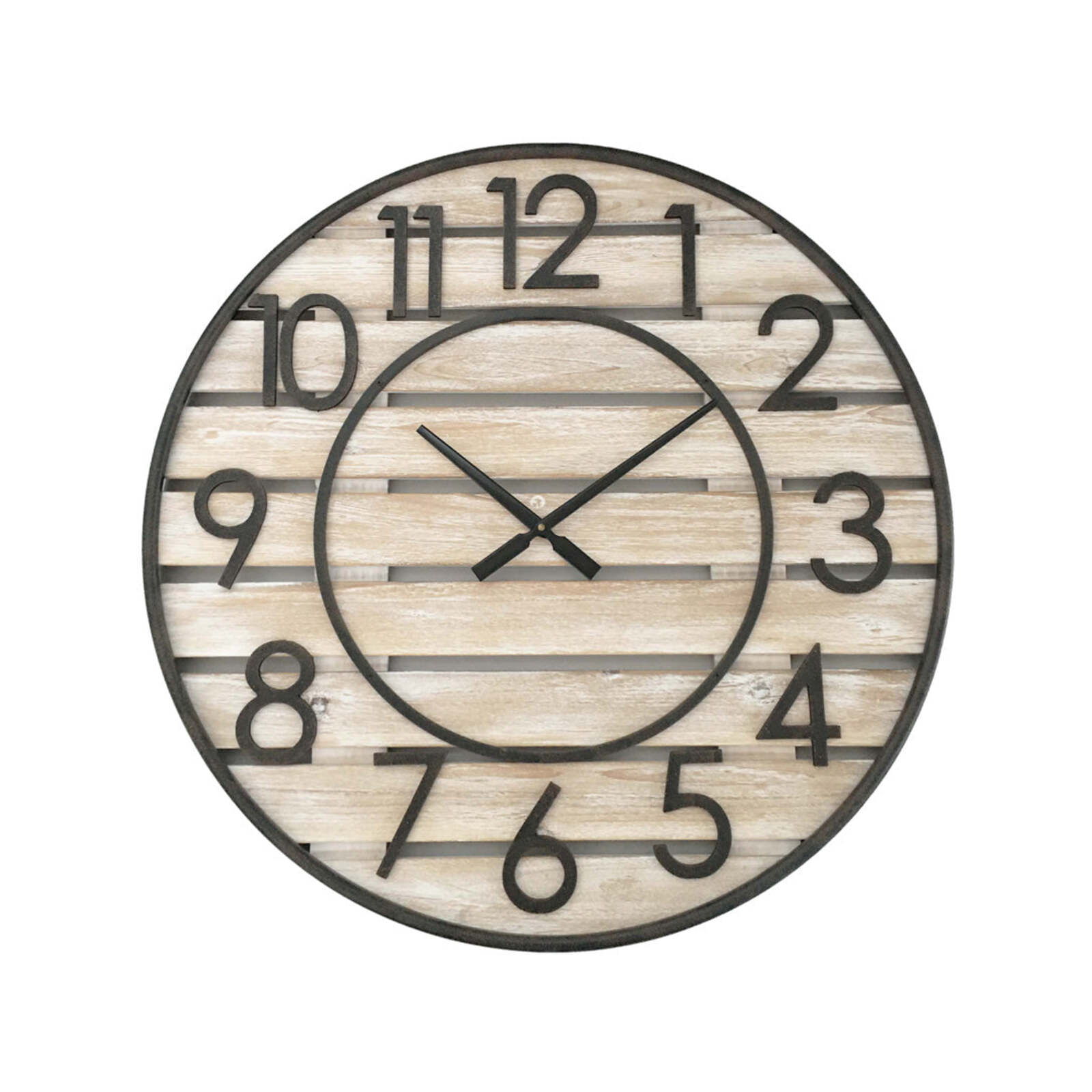 Willow & Silk XXL BeachHouse Panelled Clock NEW Clocks Bunnings