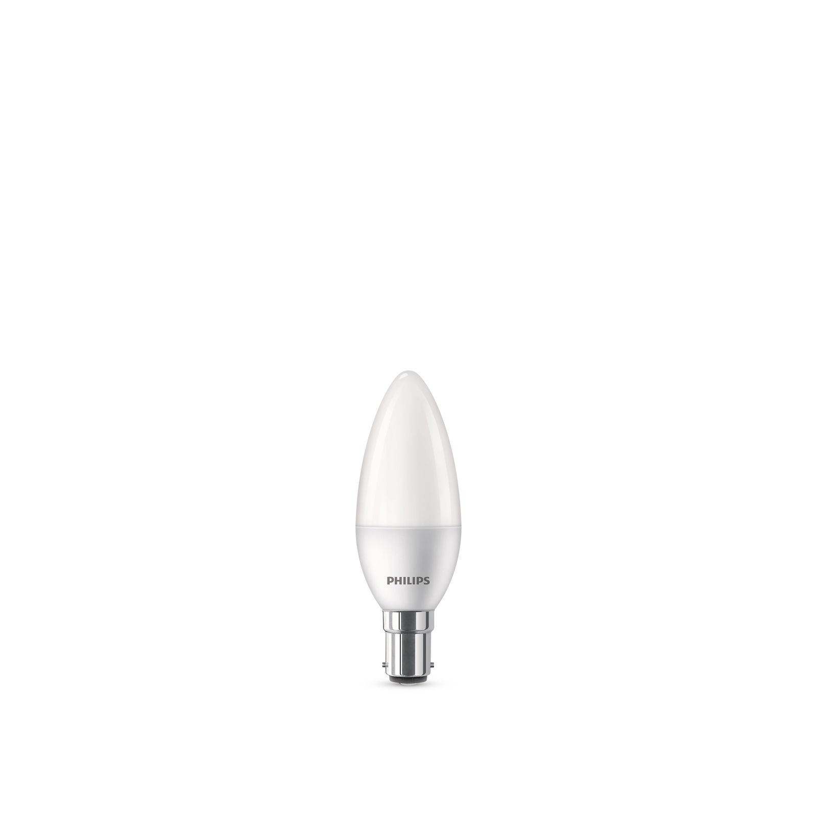 Philips 5W 470lm Warm White LED B15 Candle Globe 2 Pack Bunnings