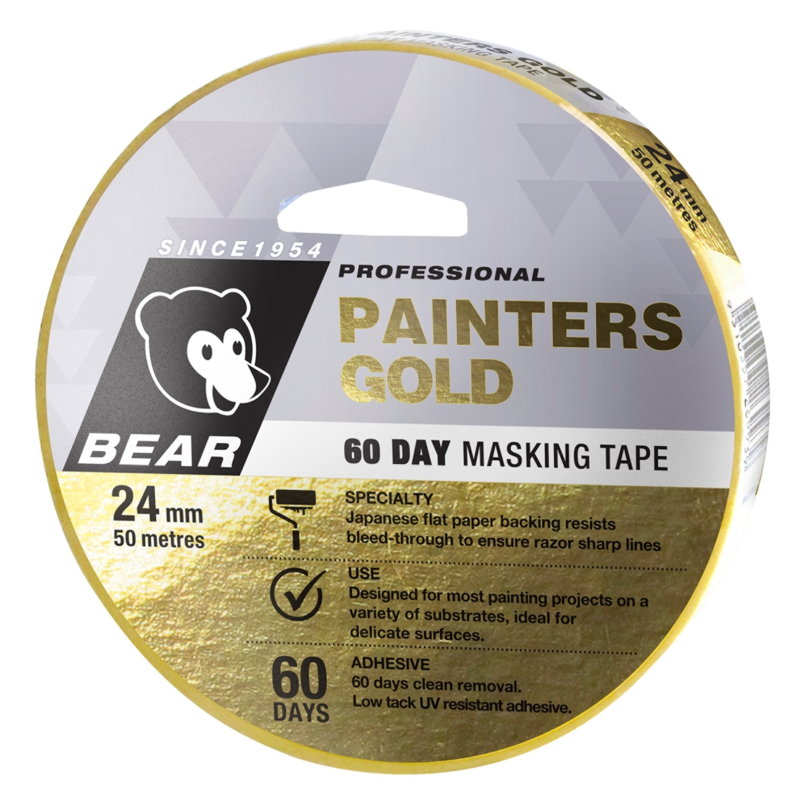 Norton 24 x 50mm Painters Gold Masking Tape Bunnings Australia