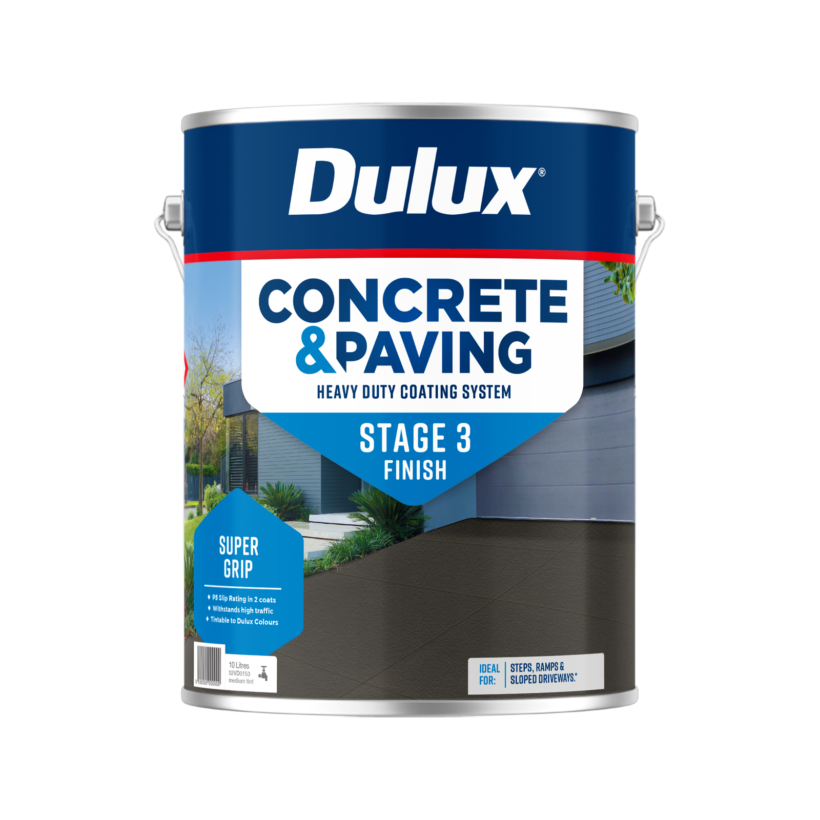 Dulux 10L Concrete & Paving Super Grip Medium Tint Bunnings New Zealand