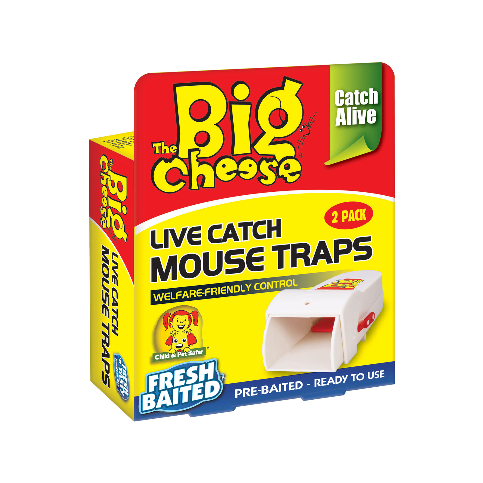 The Big Cheese Live Catch Mouse Trap 2 Pack Bunnings Australia