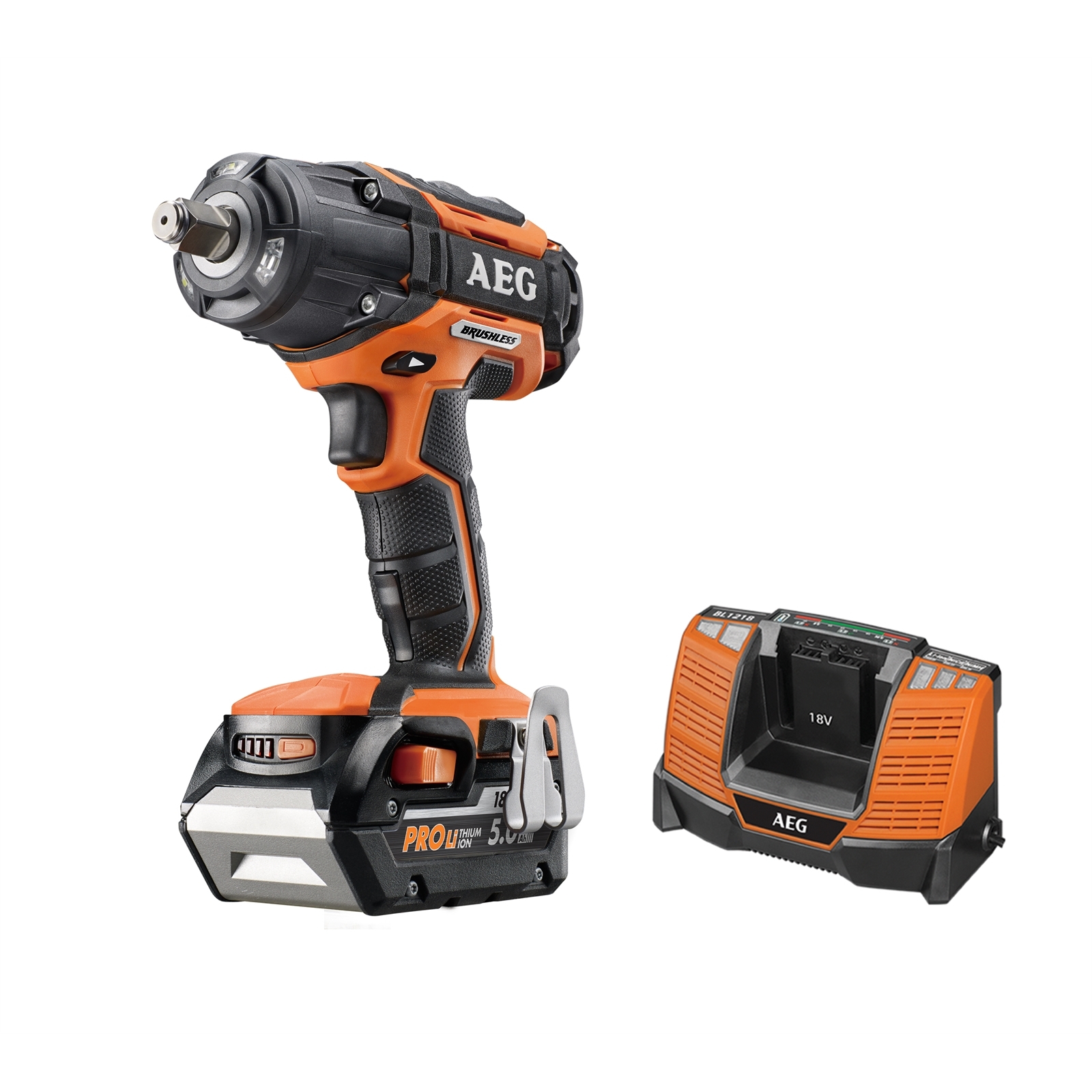 AEG 18V 1/2" Brushless MidTorque Wrench Kit Bunnings New Zealand