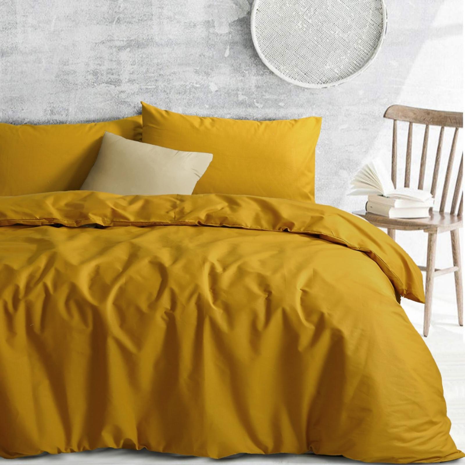 Amsons Mustard King Quilt Cover Set Bunnings Australia