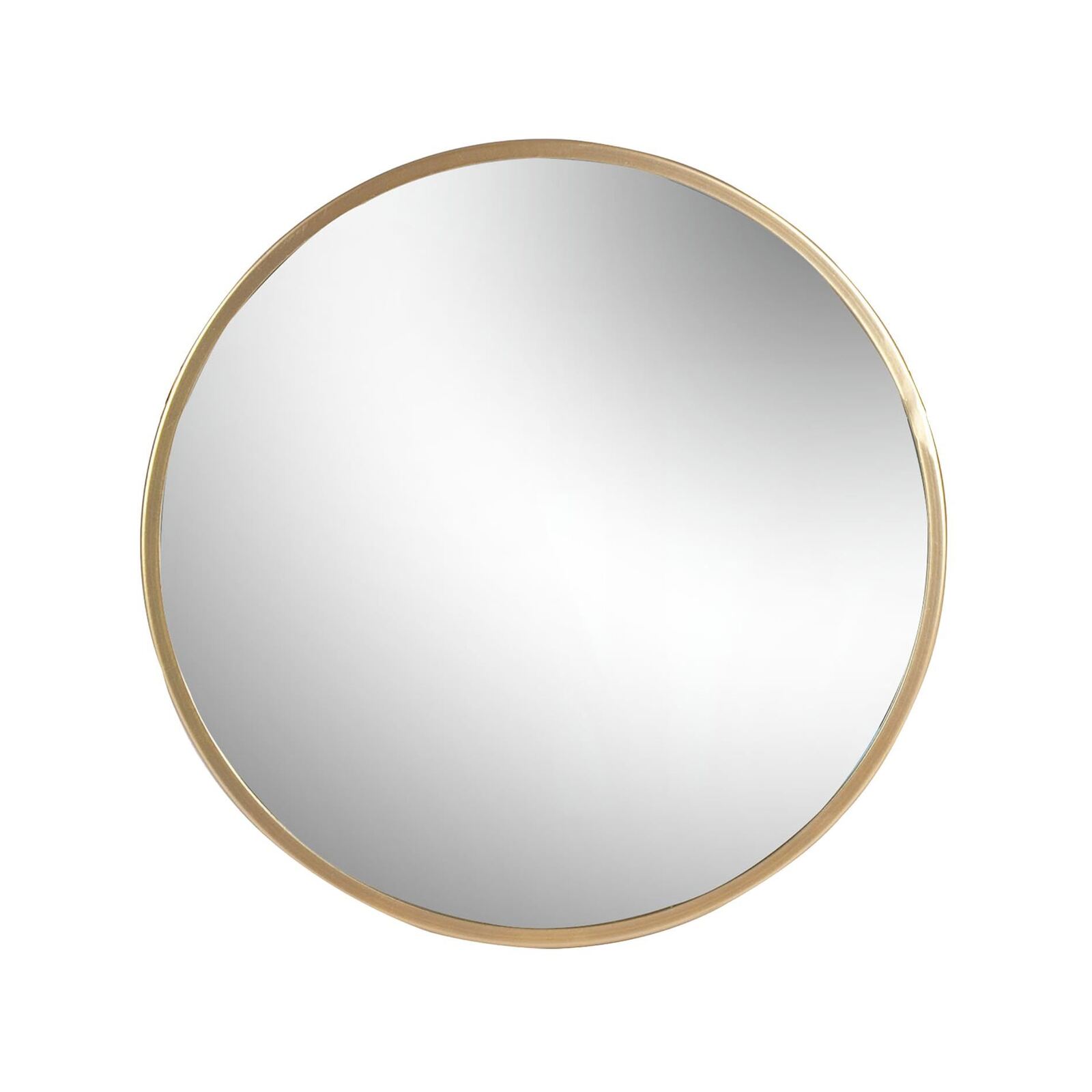 Harbour Housewares Round Metal Frame Wall Mirror - 40cm - Gold ...