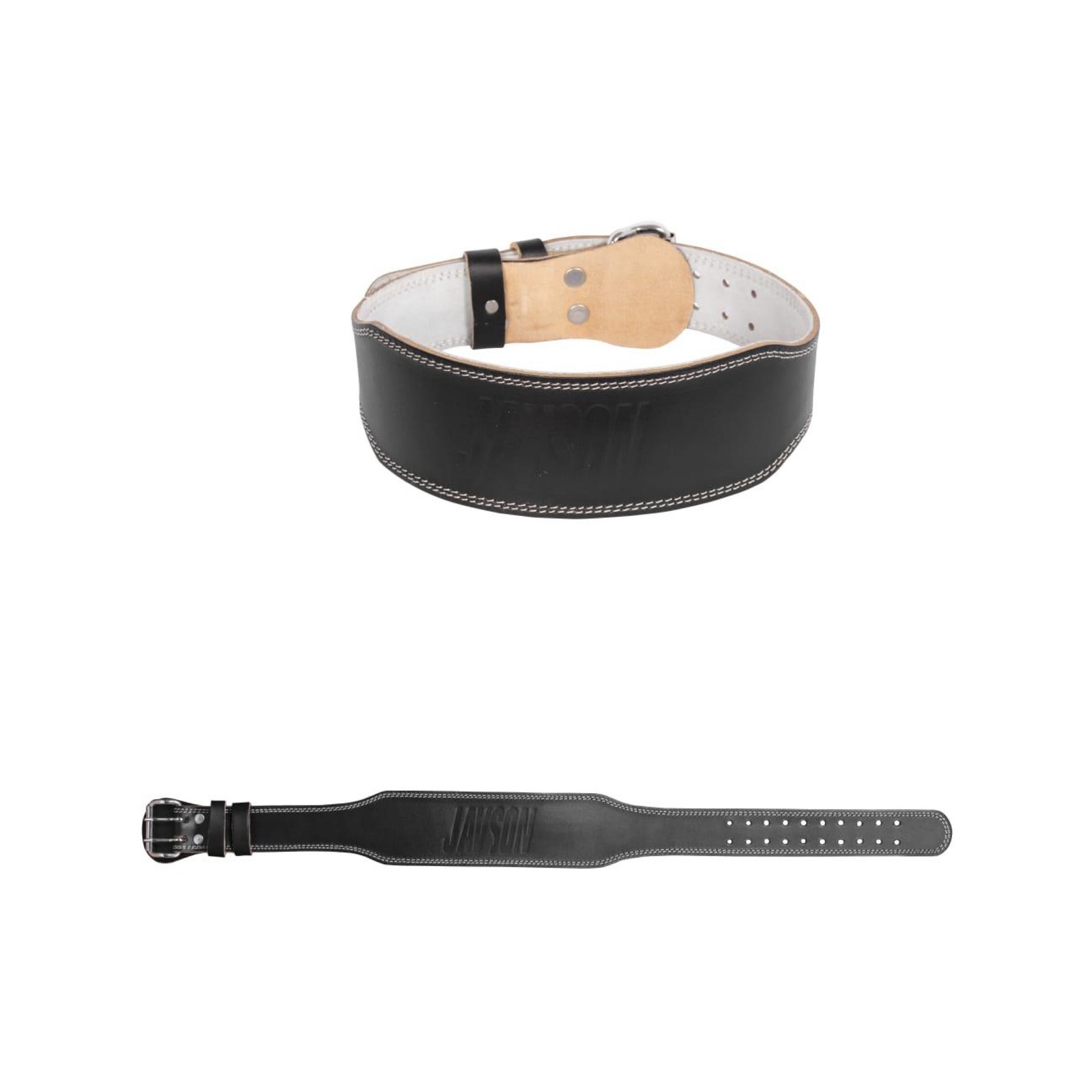 Weightlifting Belt Leather PRO Lifting Back Support Strap by Javson