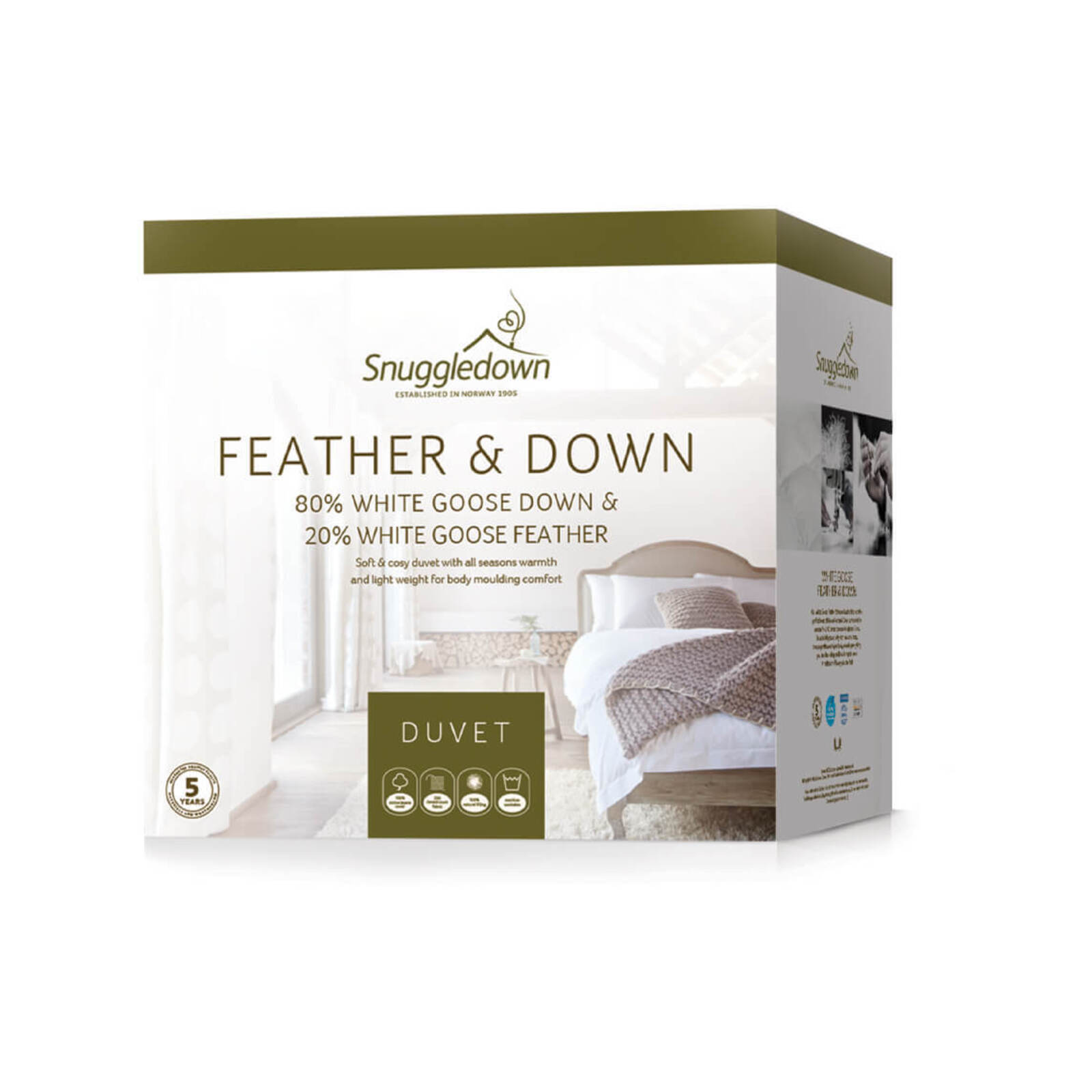 Tontine Snuggledown 80/20 Feather & Down All Seasons Quilt Queen Bed