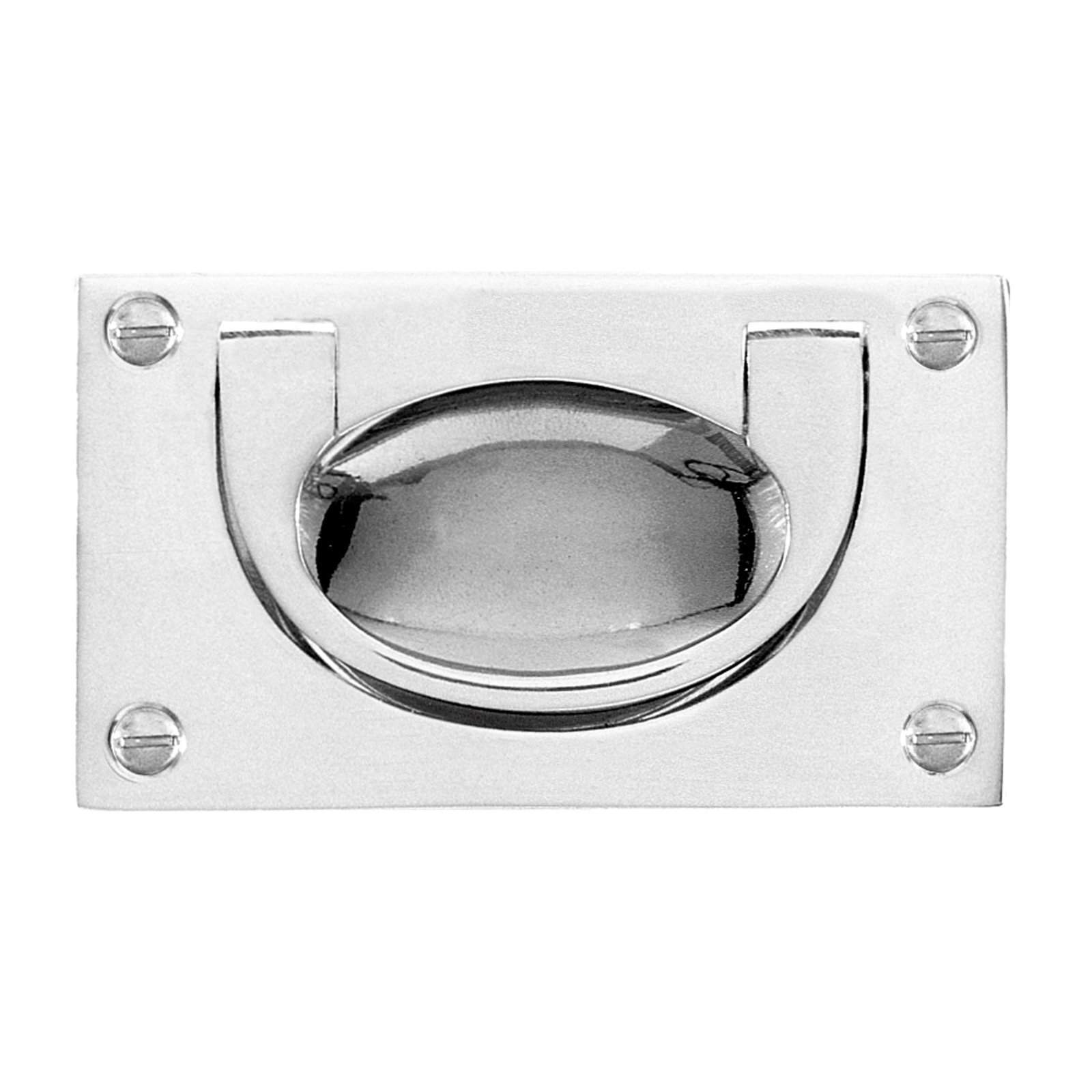 Delf 60mm x 37mm Flush Drop Handle Polished Chrome - Bunnings Australia