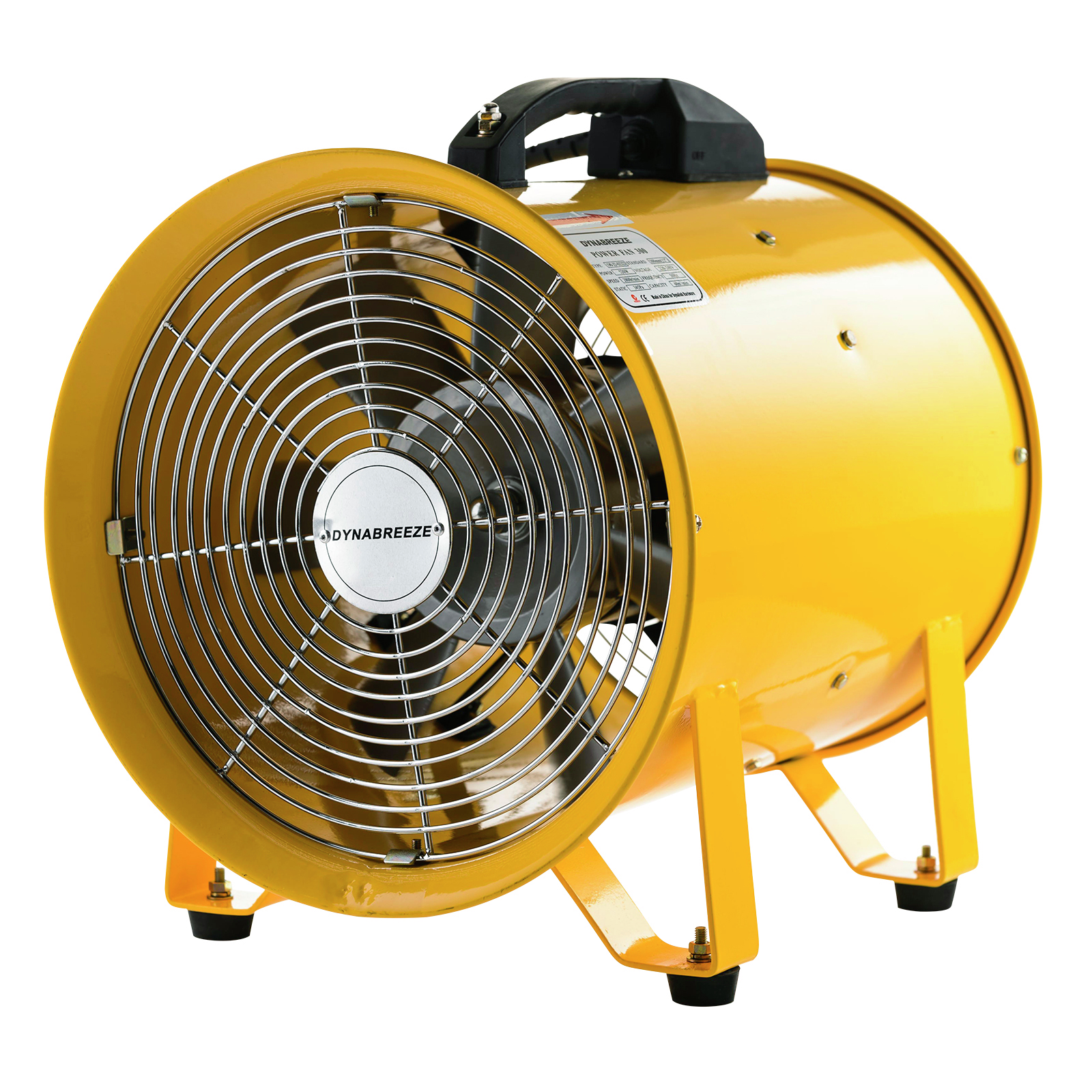 Dynabreeze 200mm Yellow Extraction Fan Bunnings Australia