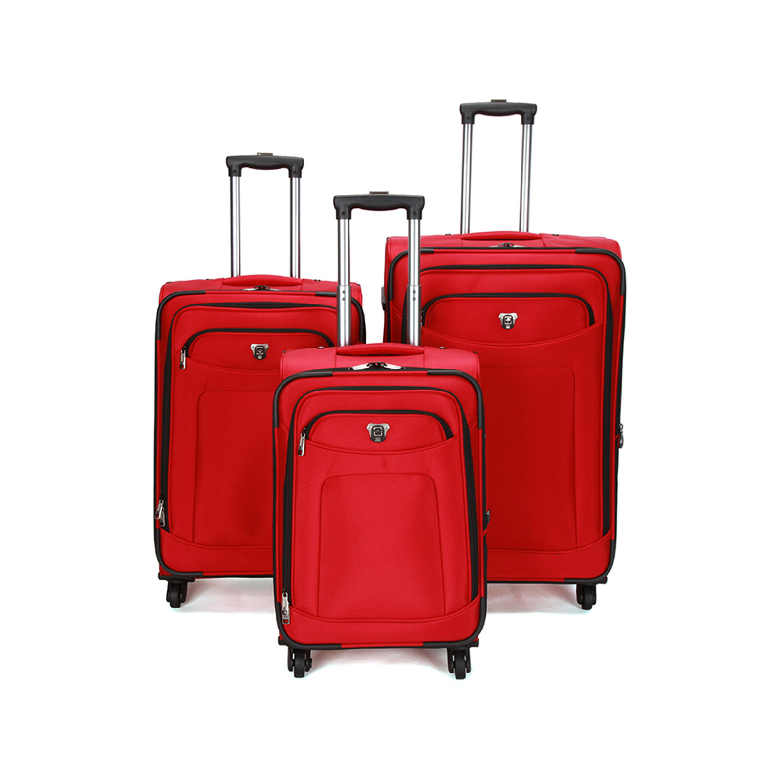 Swiss Luggage Suitcase Lightweight rolling SoftCase 3PCS Set 20"&24"&28