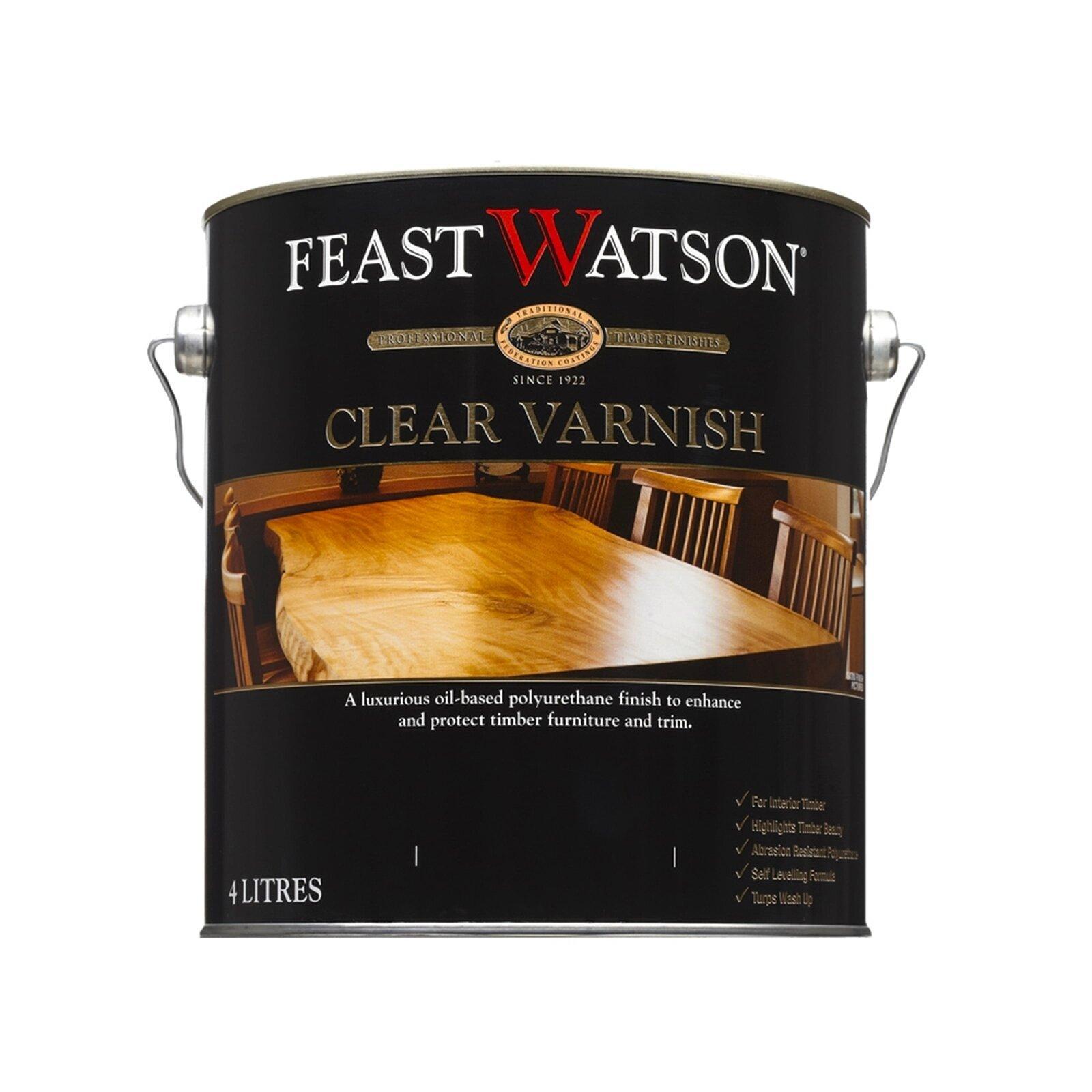 Feast Watson 4L Gloss Clear Varnish Bunnings New Zealand