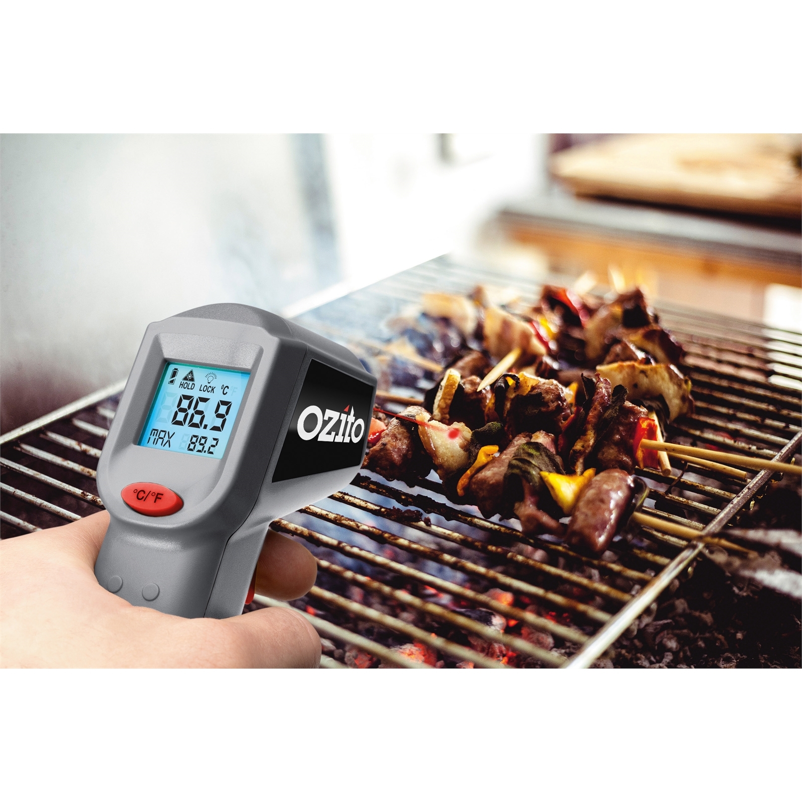 Ozito 81 Distance To Spot Ratio Infrared Thermometer Bunnings Australia