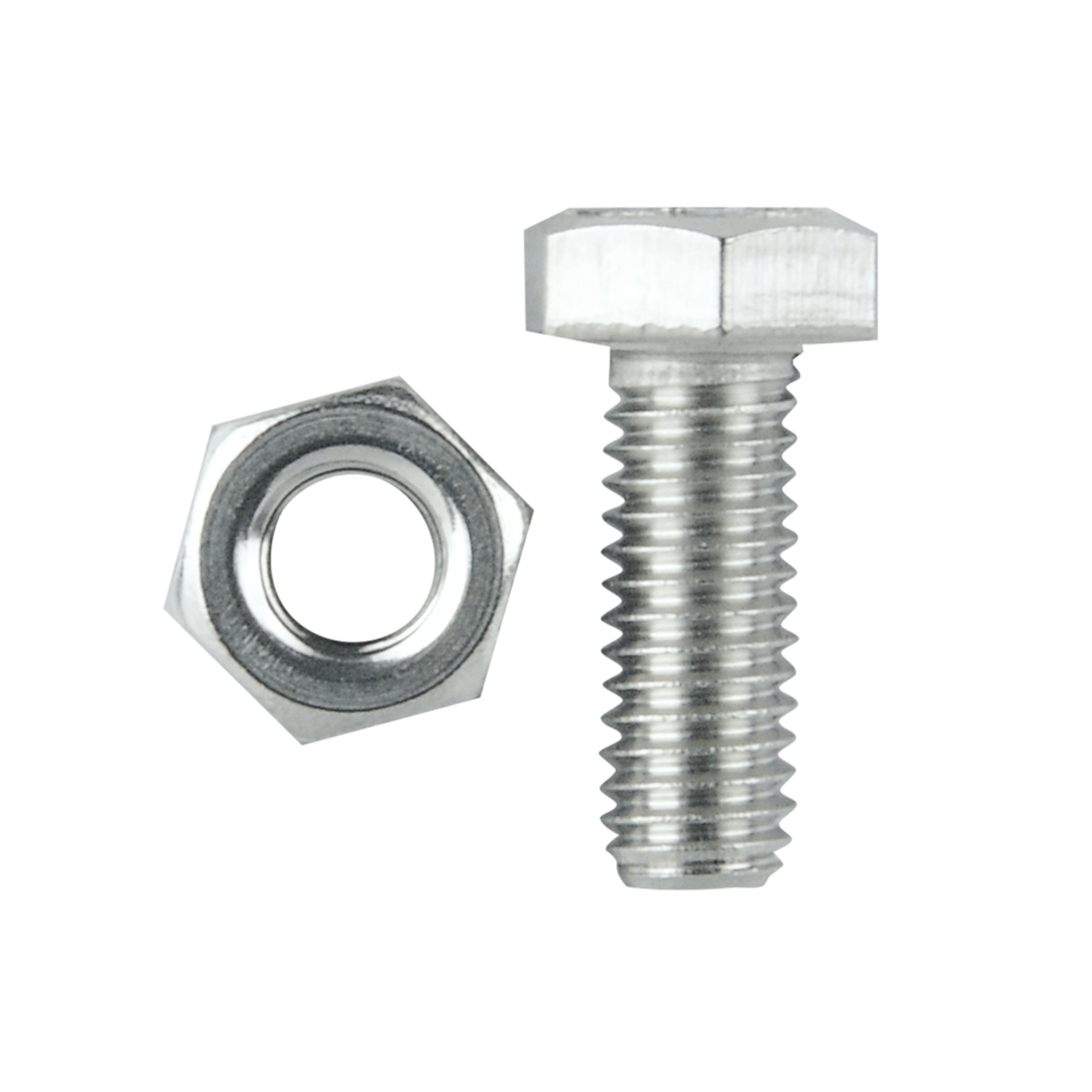 Pinnacle M6 x 16mm Stainless Steel Hex Bolt And Nut 10 Pack