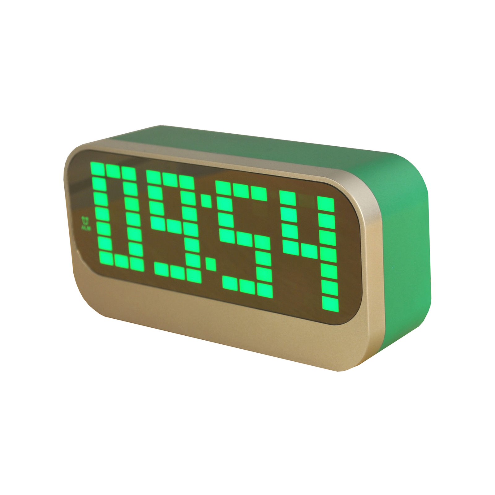USB Powered Digital Alarm Clock - Green - Bunnings Australia