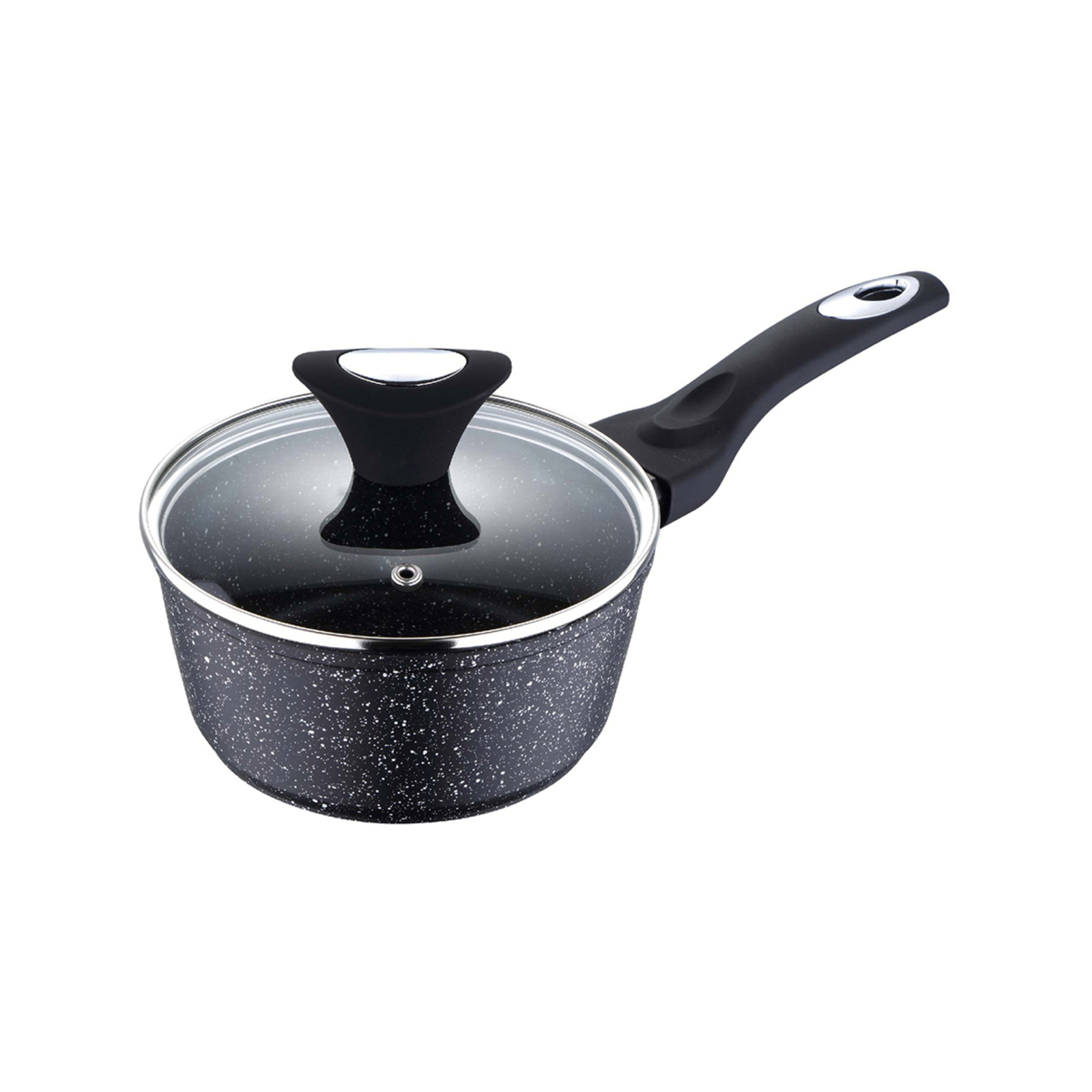 Bergner Galaxy 16cm Forged Aluminium Saucepan - Black - Bunnings Australia