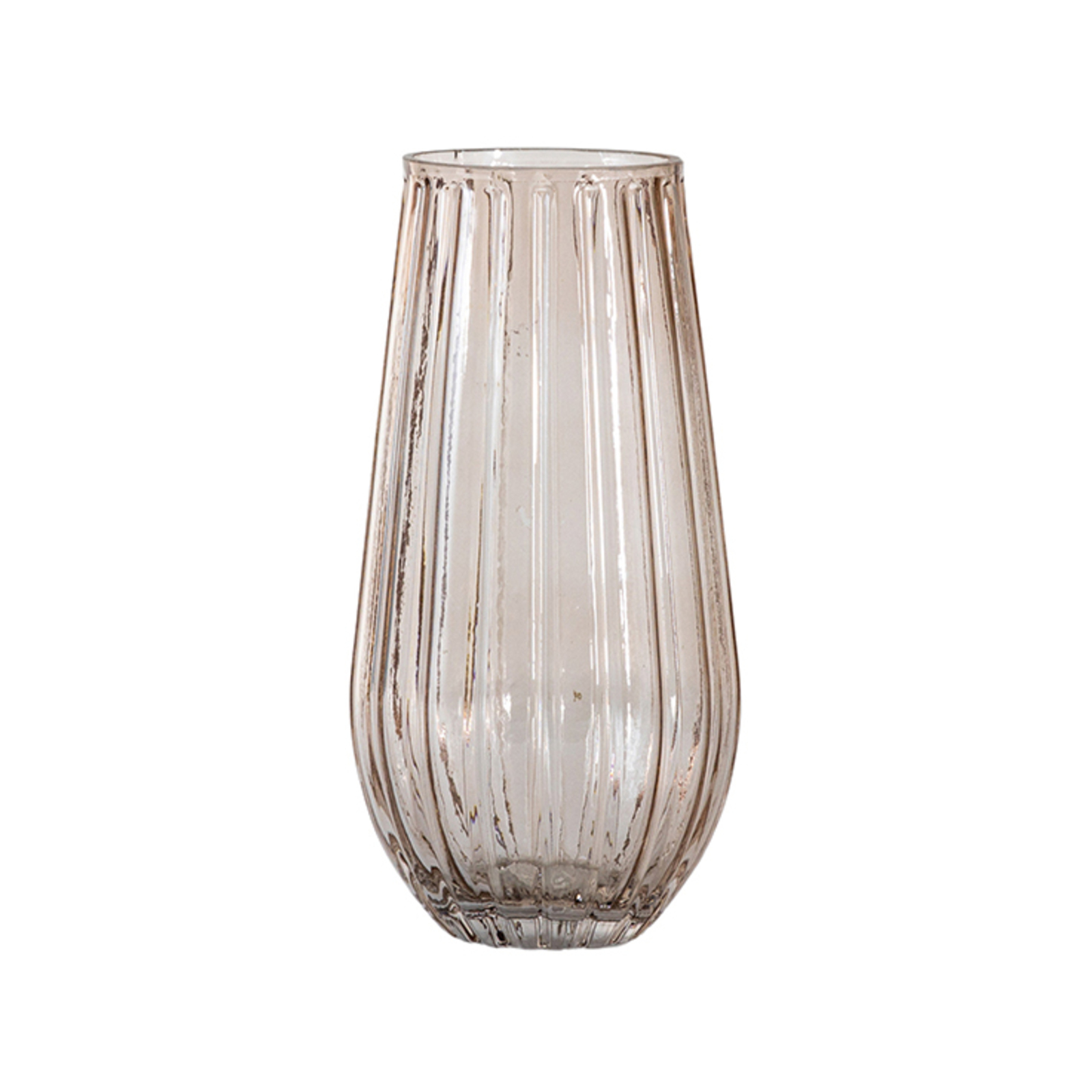 Hudson Living Elana 25x13cm Glass Vase Medium - Pink - Bunnings Australia