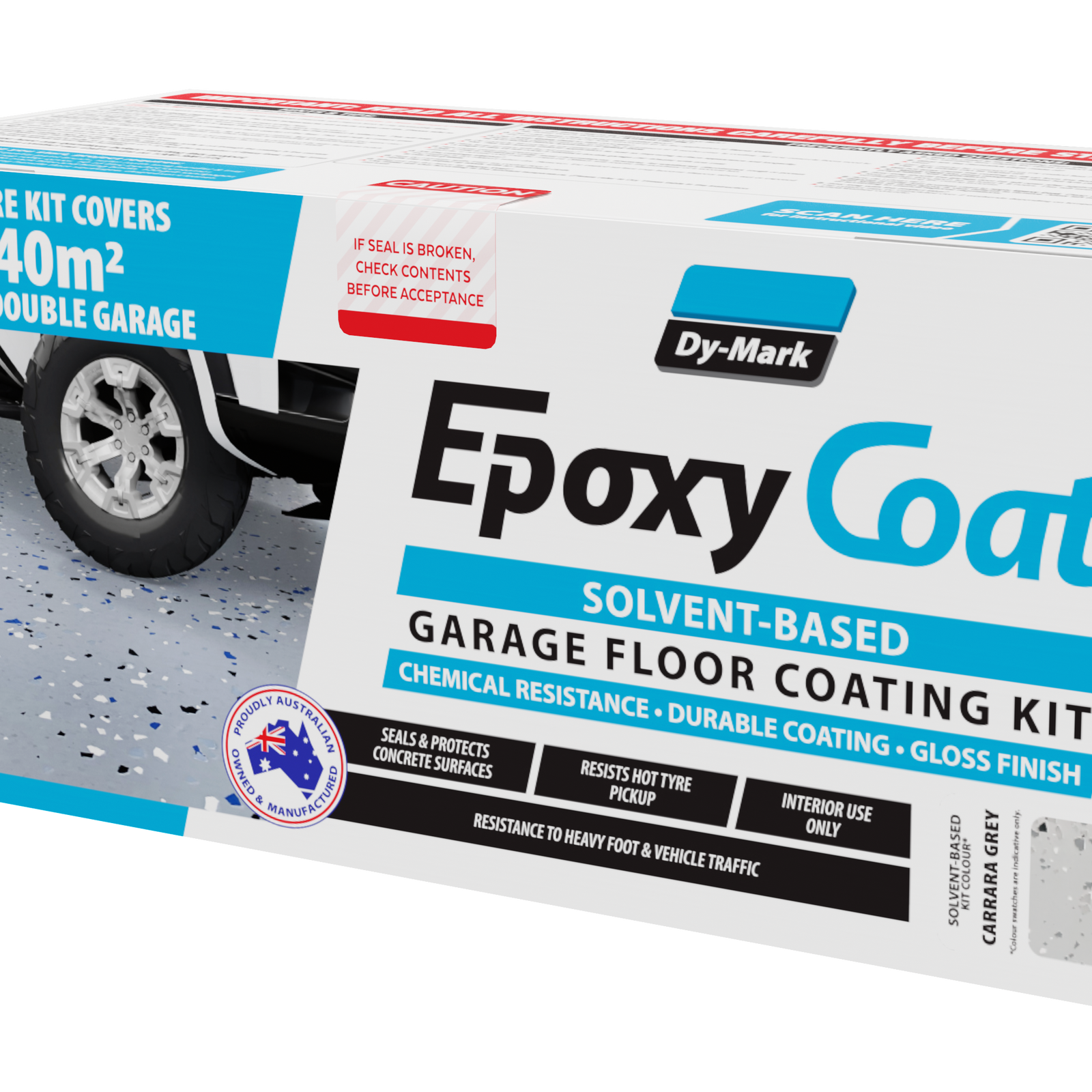 DyMark 8L Carrara Grey Epoxy Coat Garage Floor Kit Bunnings Australia