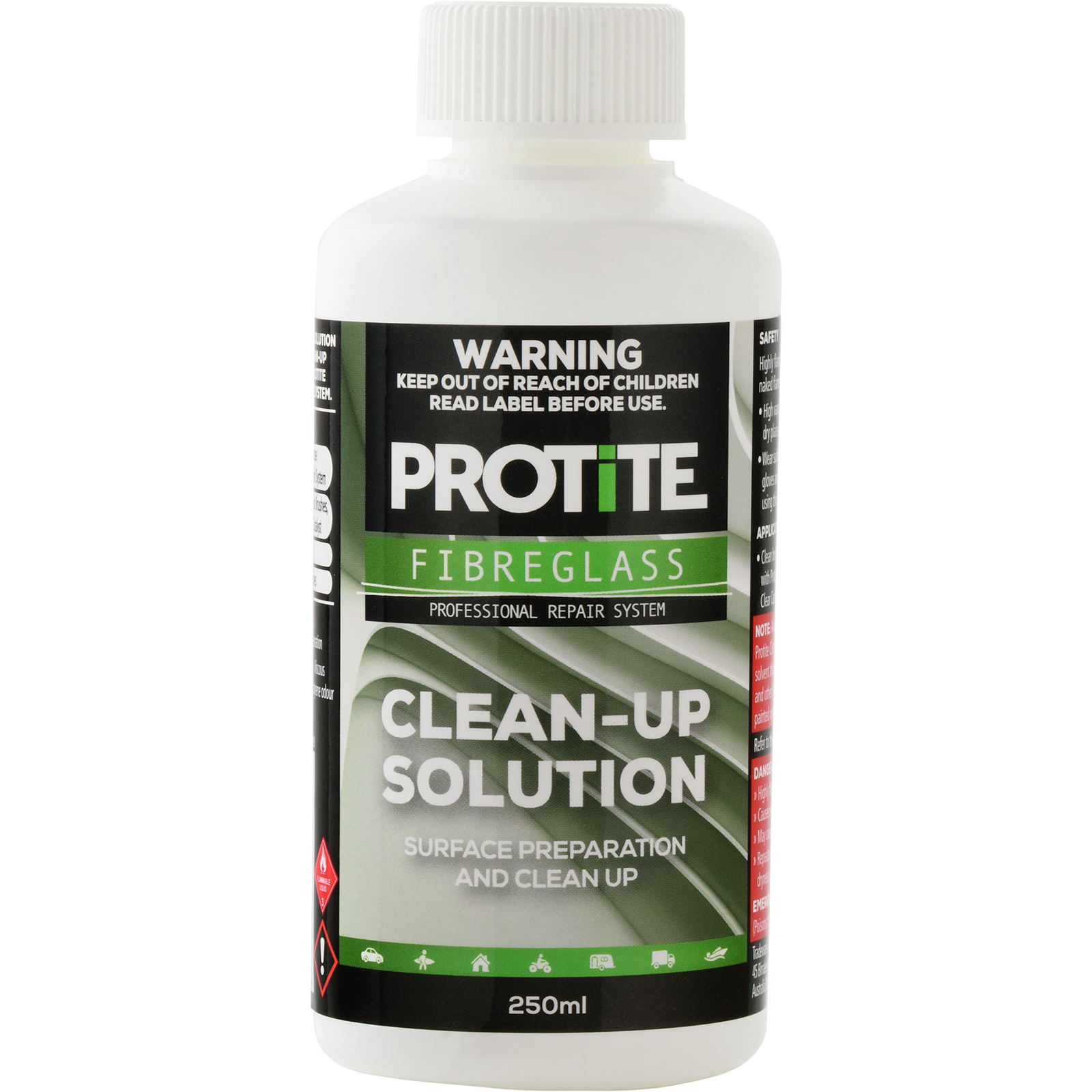 Protite 250ml Fibreglass Clean Up Solution Bunnings Australia