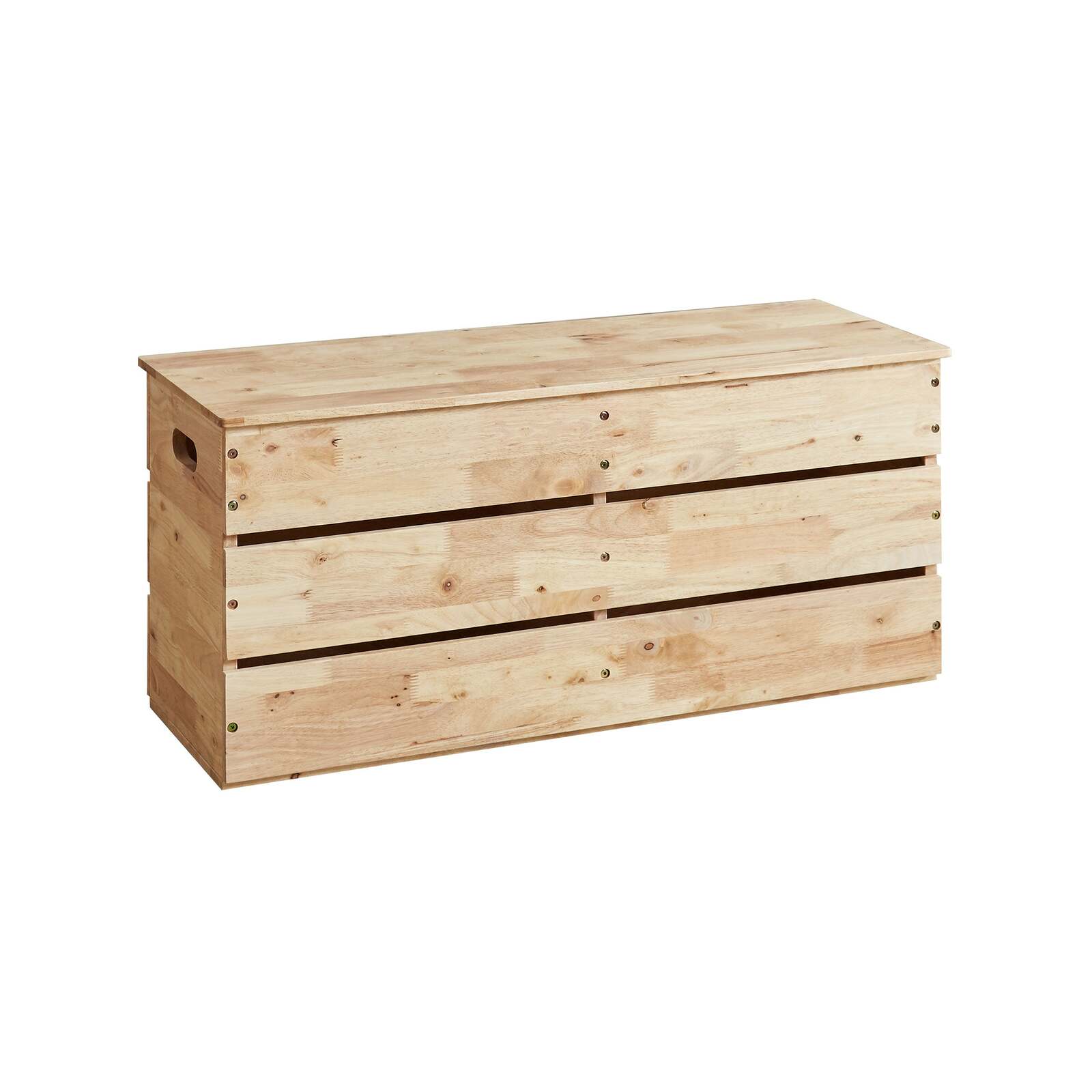 Natural Signature 1000mm Raw Natural Wooden Storage Bench Bunnings Australia