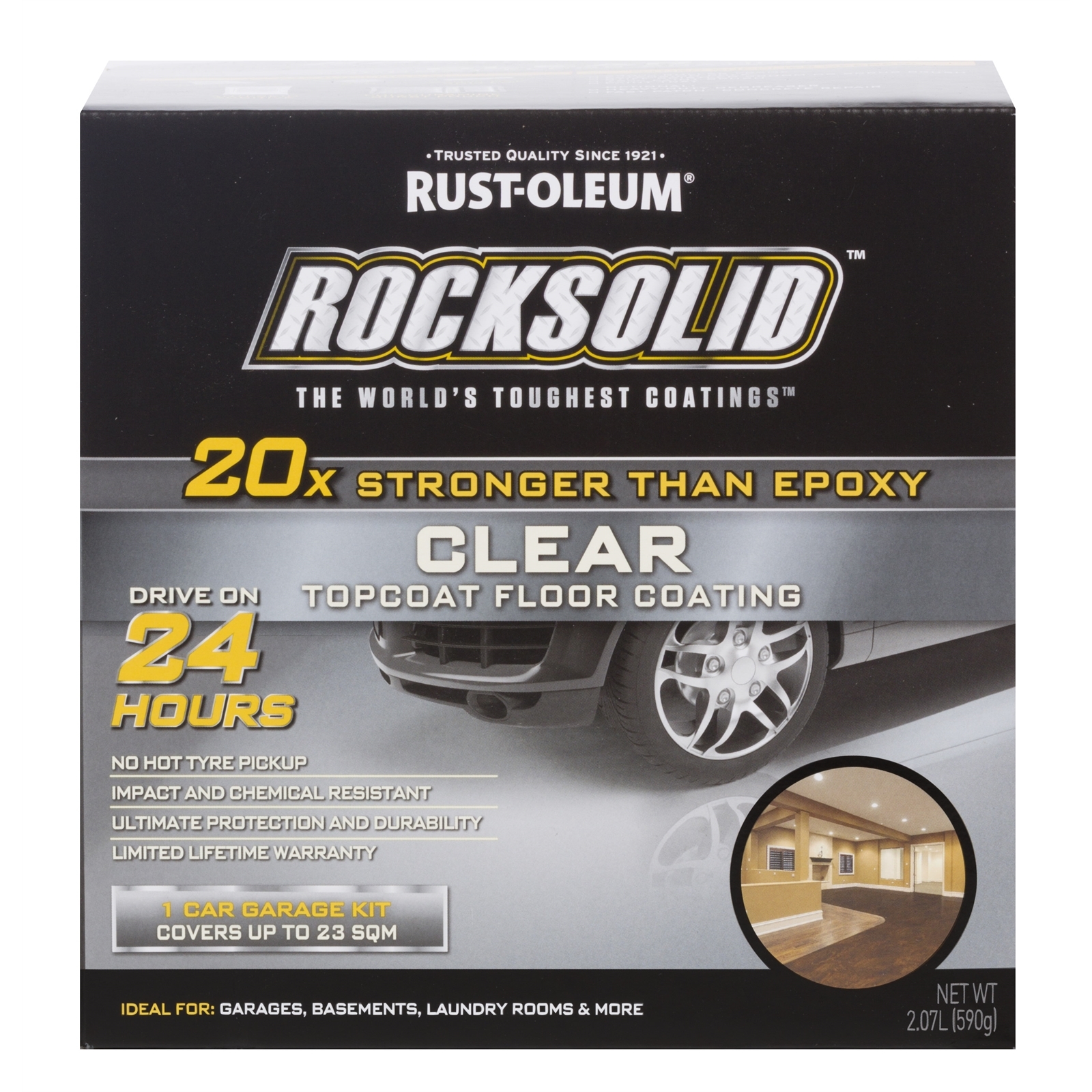 RustOleum 2L Clear RockSolid Garage Floor Coating Bunnings Australia