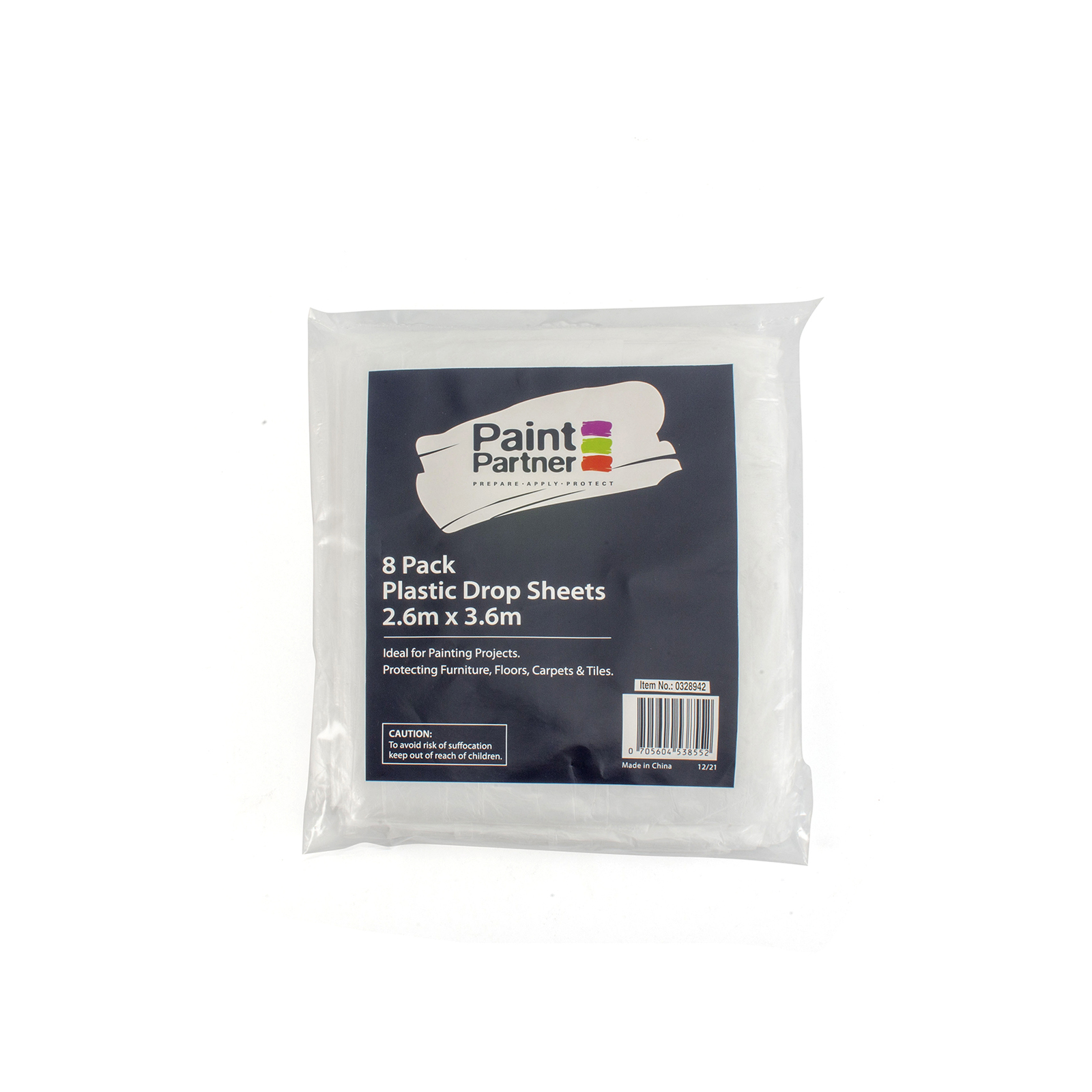 Paint Partner 2.6 x 3.6m Clear Plastic Drop Sheet Bunnings Australia