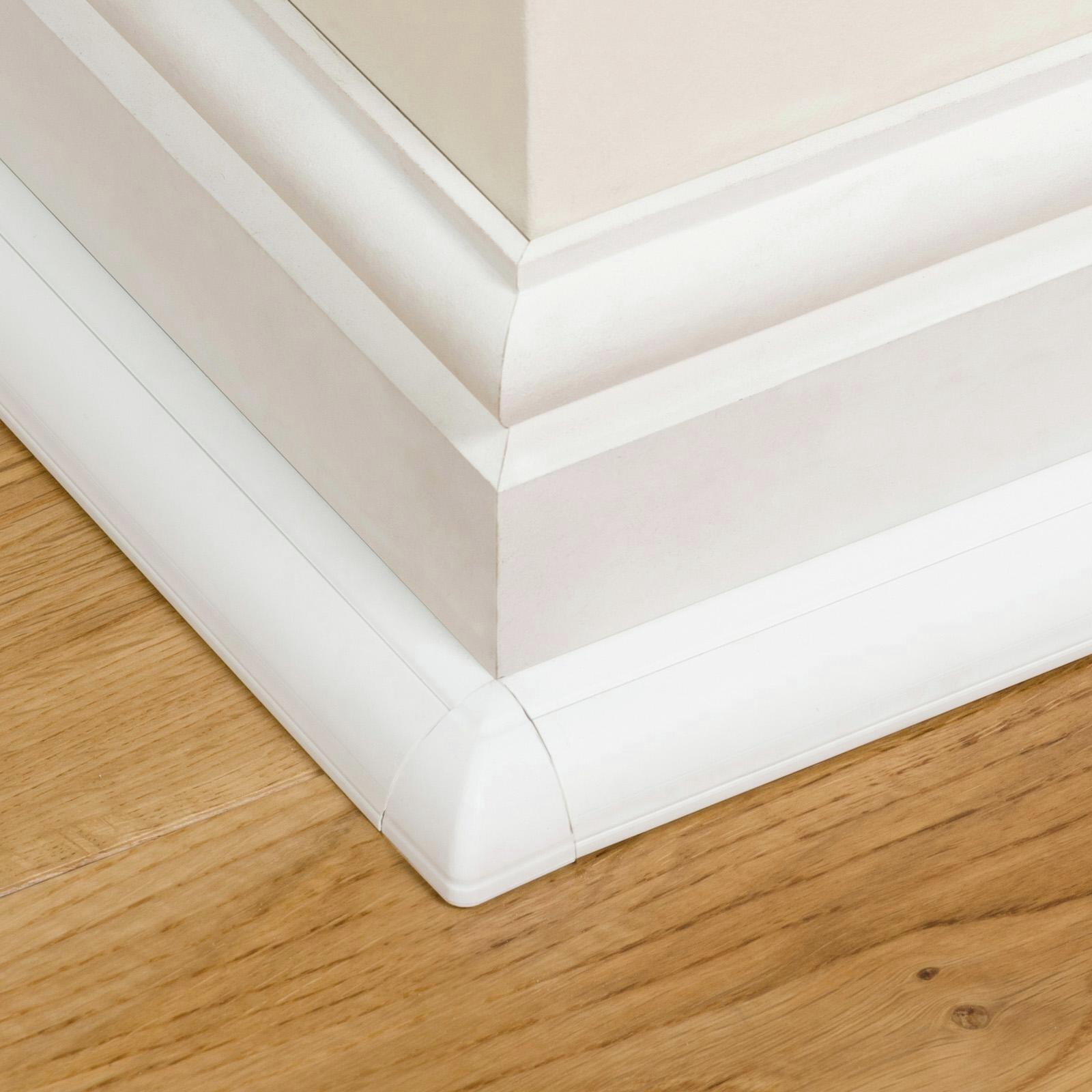 DLine 2m White Cable Management Quadrant Adhesive Cover Bunnings