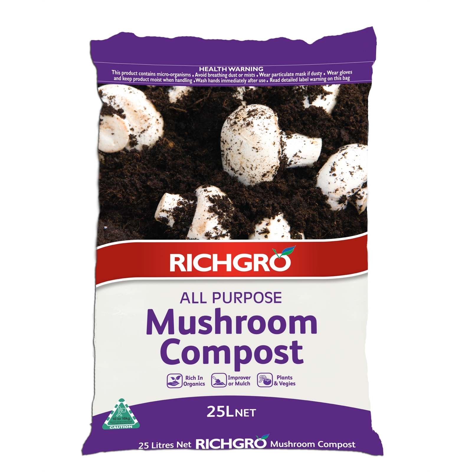 Richgro 25L All Purpose Mushroom Compost Bunnings Australia