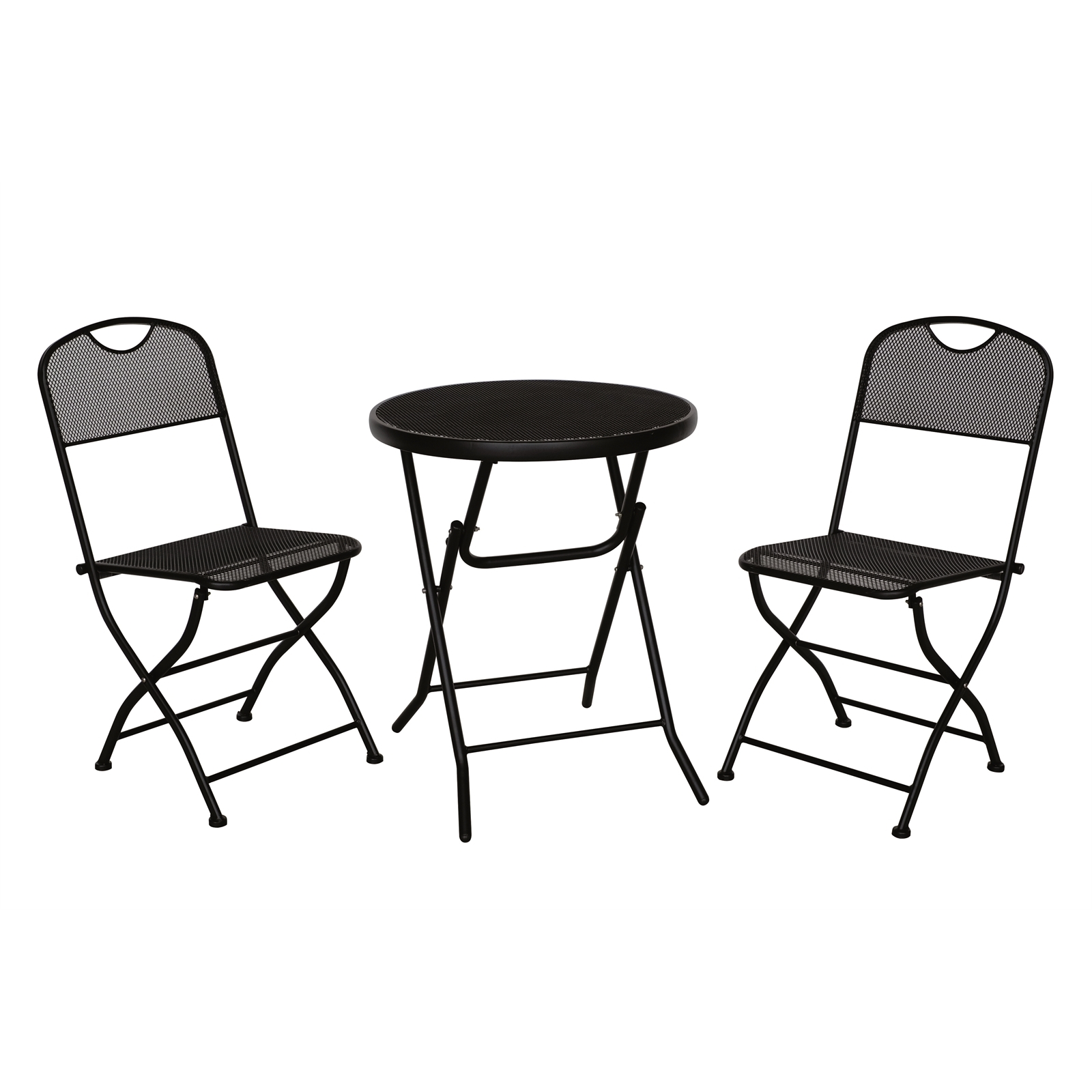 Hartman Black Bobby Foldable Bistro Set - Bunnings Australia