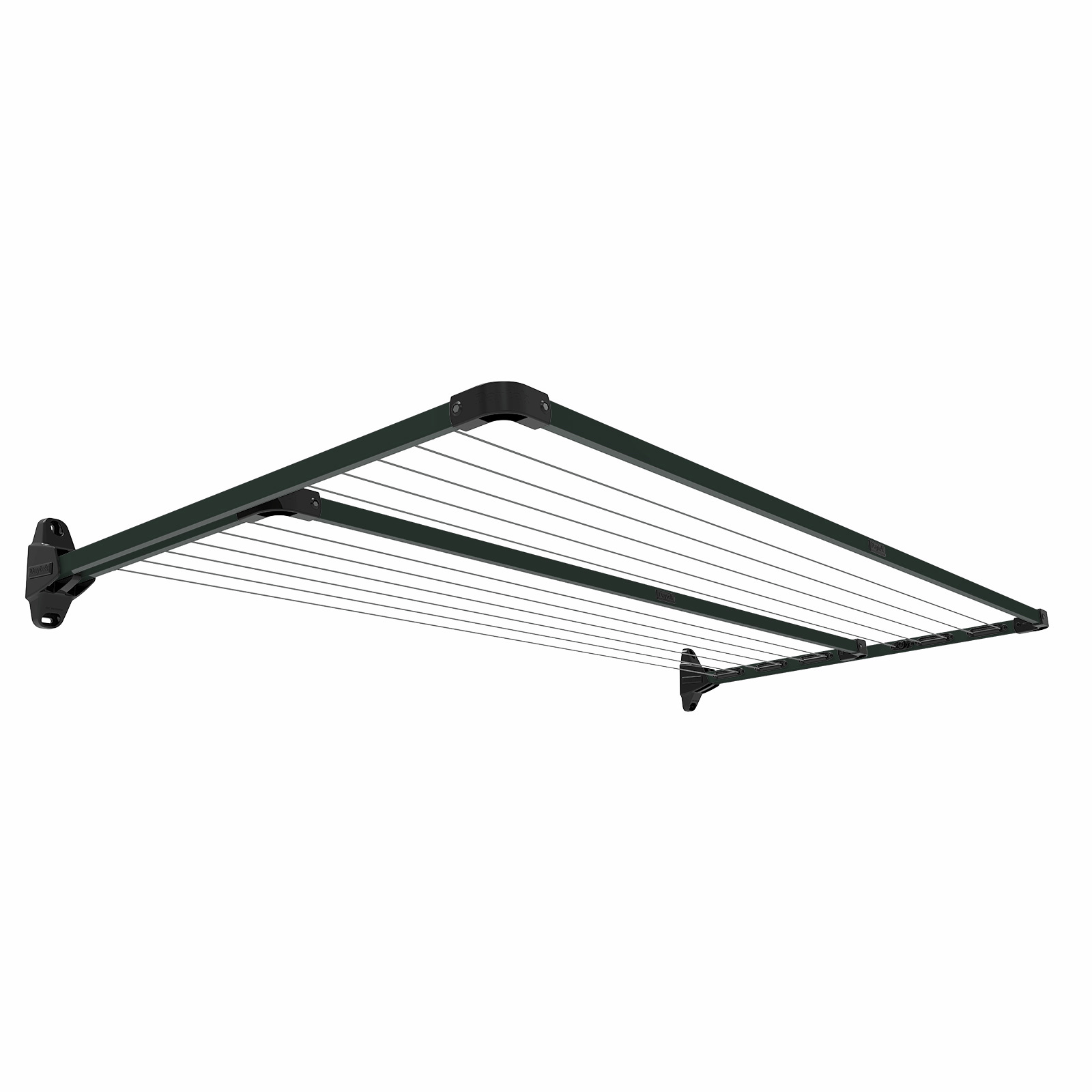 Daytek Black Satin Twin Fold Down Clothesline MK2 LL Bunnings Australia