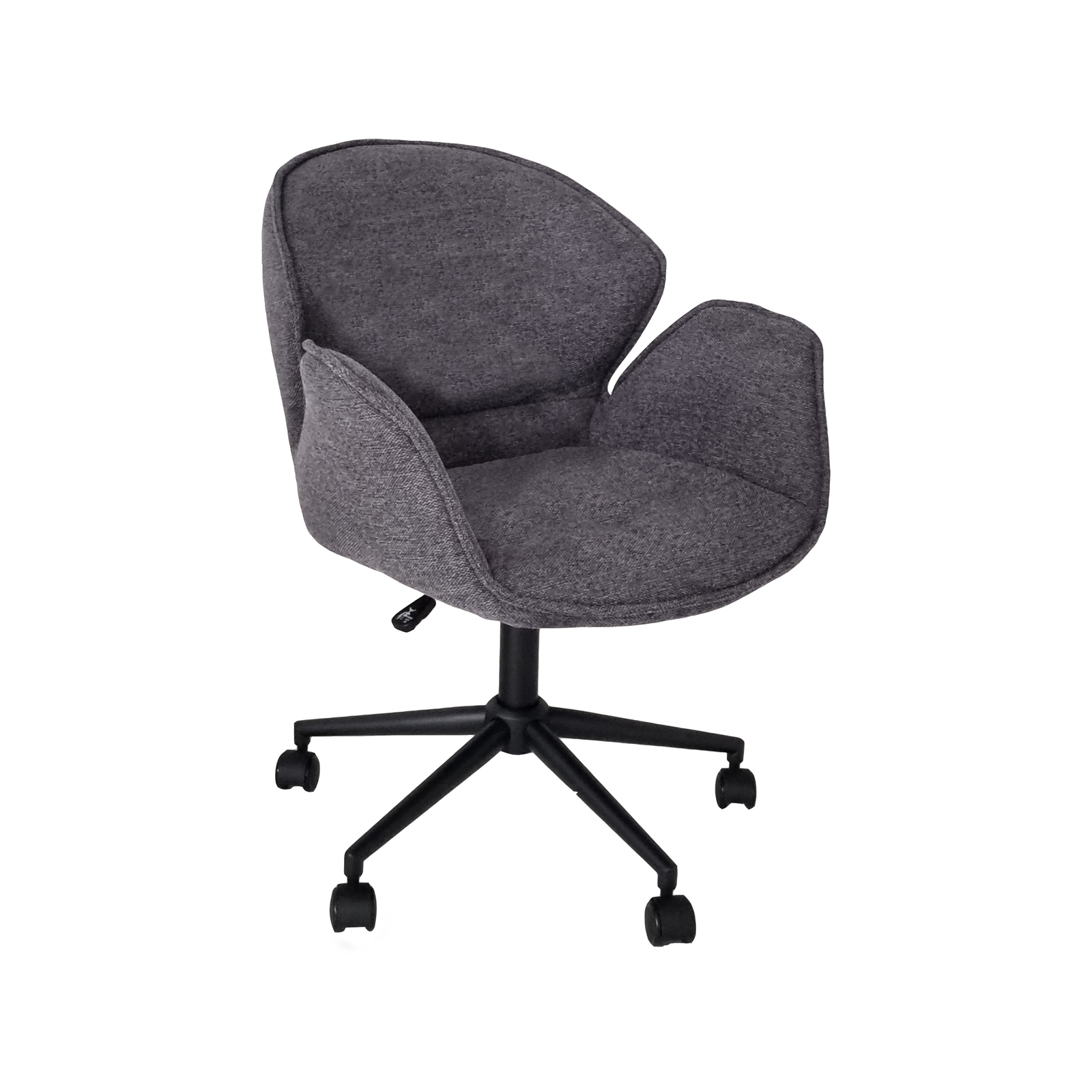 Power office chair in fabric and black base Grey Bunnings Australia