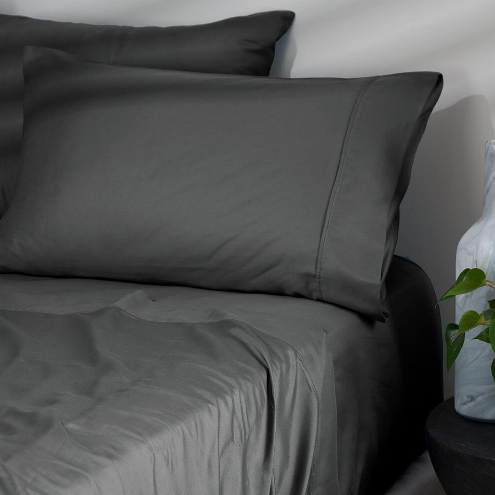 Morrissey Queen Bed 900TC Cotton Rich Sheet Set Charcoal Bunnings