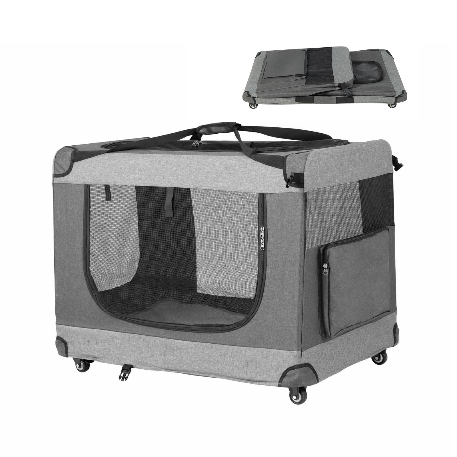 Costway Portable Pet Travel Carrier Extra Large Soft Pet Crate 92