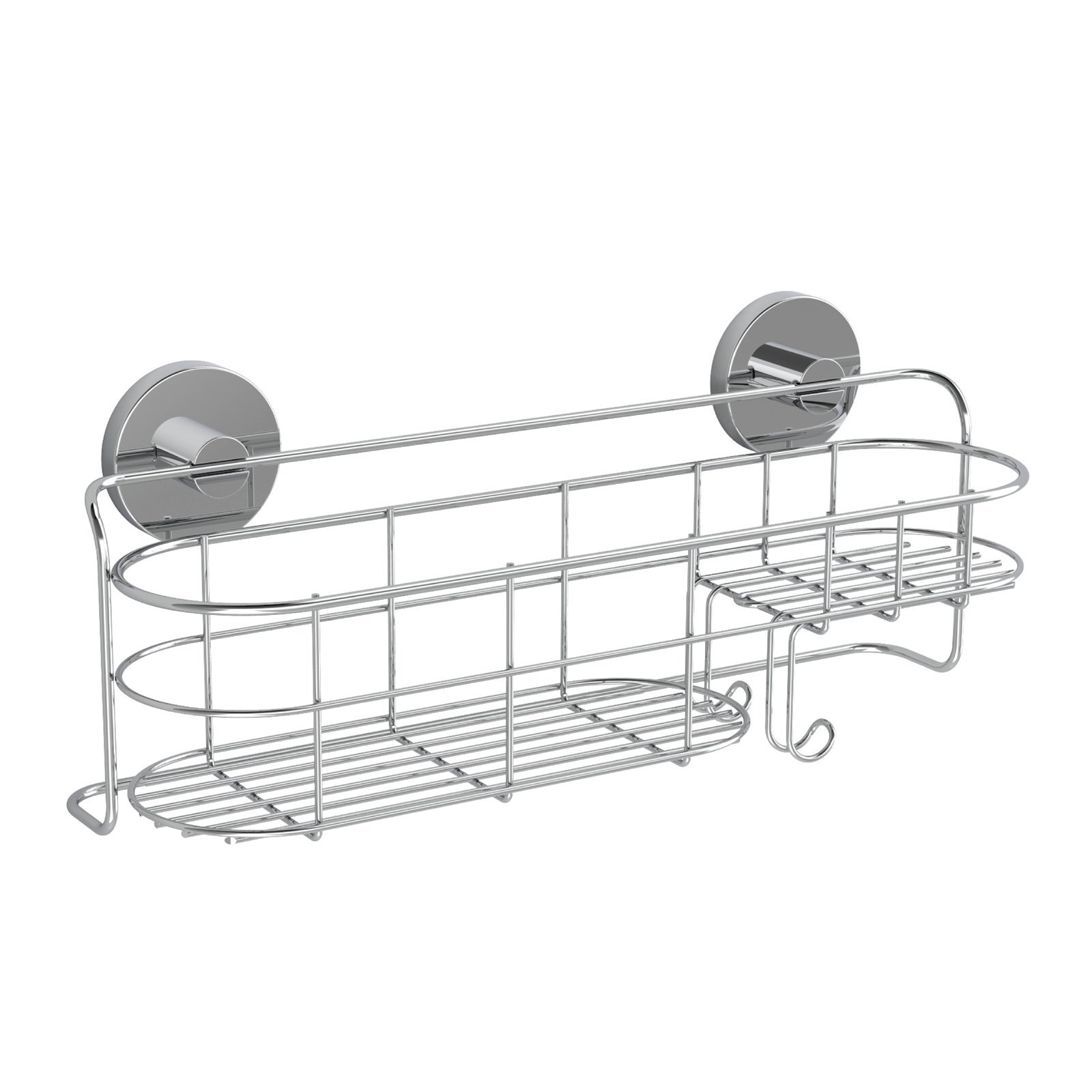 FusionLoc 16kg Stainless Steel Suction Combo Shower Caddy Bunnings