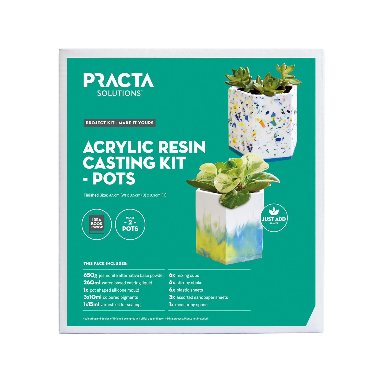 Practa Pots Acrylic Resin Casting Kit Bunnings Australia
