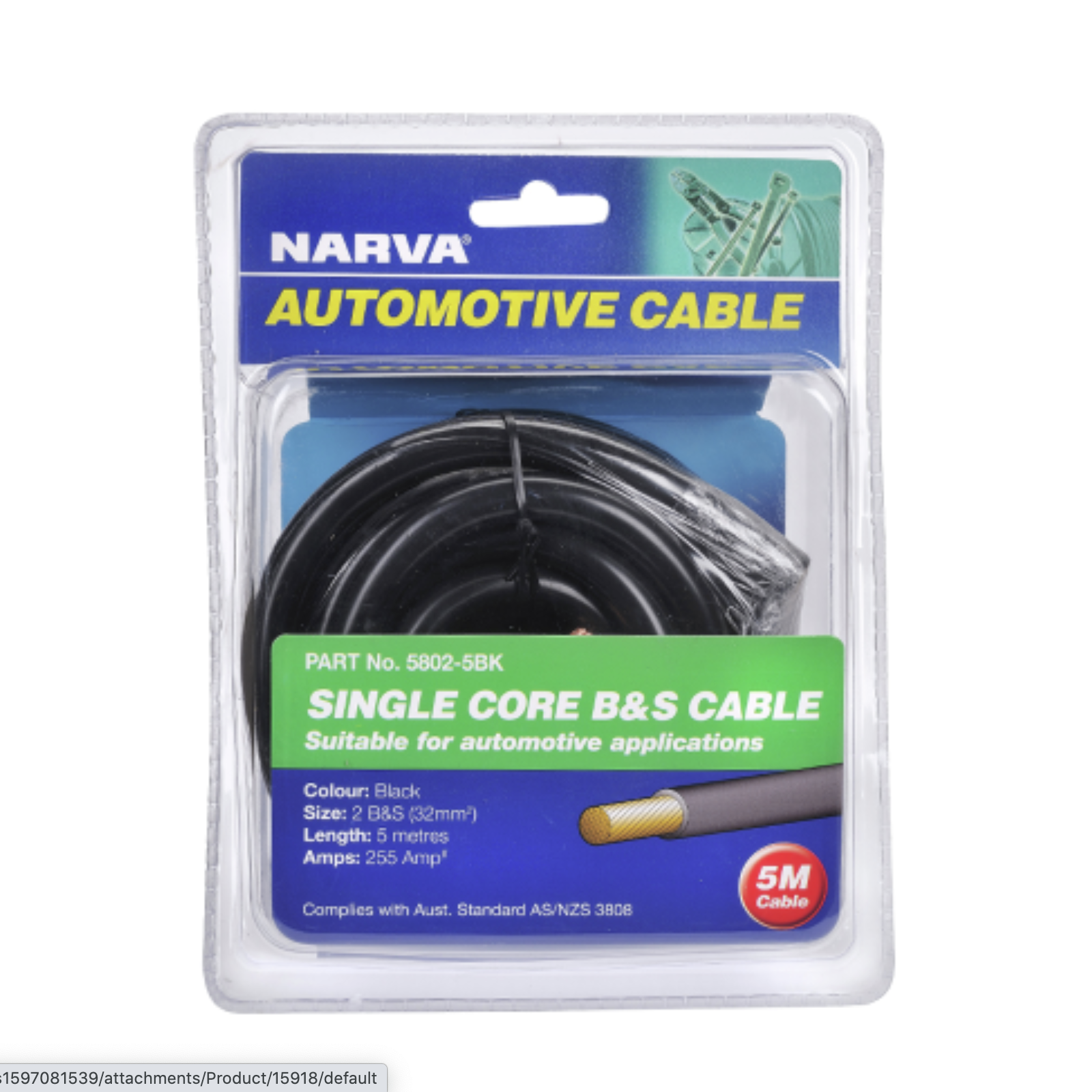 Narva 5m 255 Amp Battery And Starter Cable Bunnings Australia