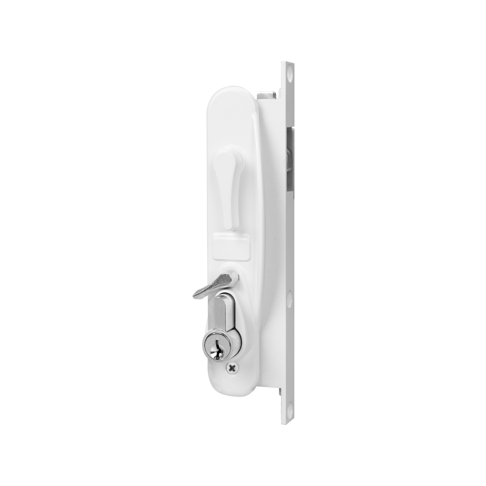 Rolltrak White Keyed Sliding Screen Door Lock Bunnings Australia