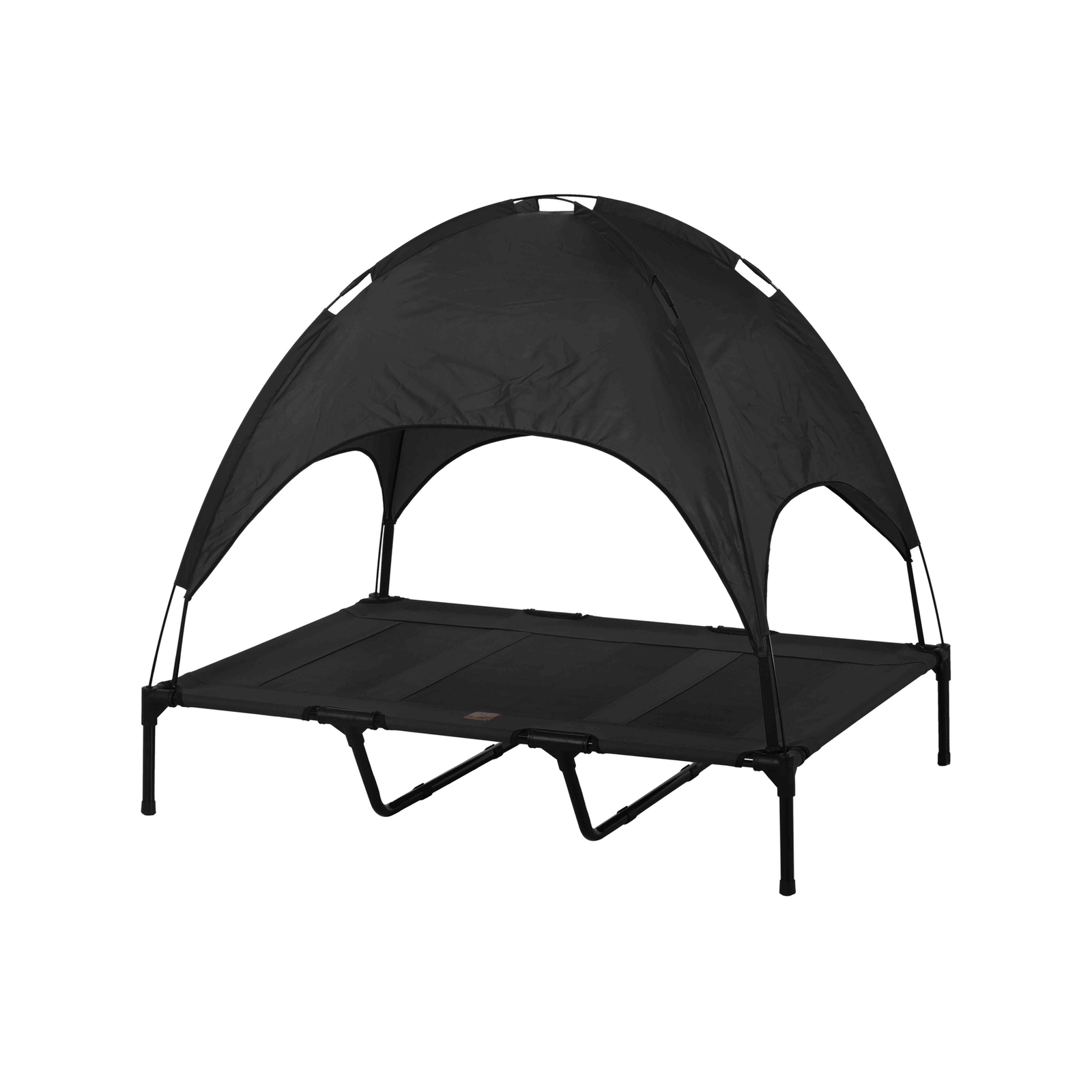 Charlies Elevated Pet Bed With Tent Black Bunnings Australia