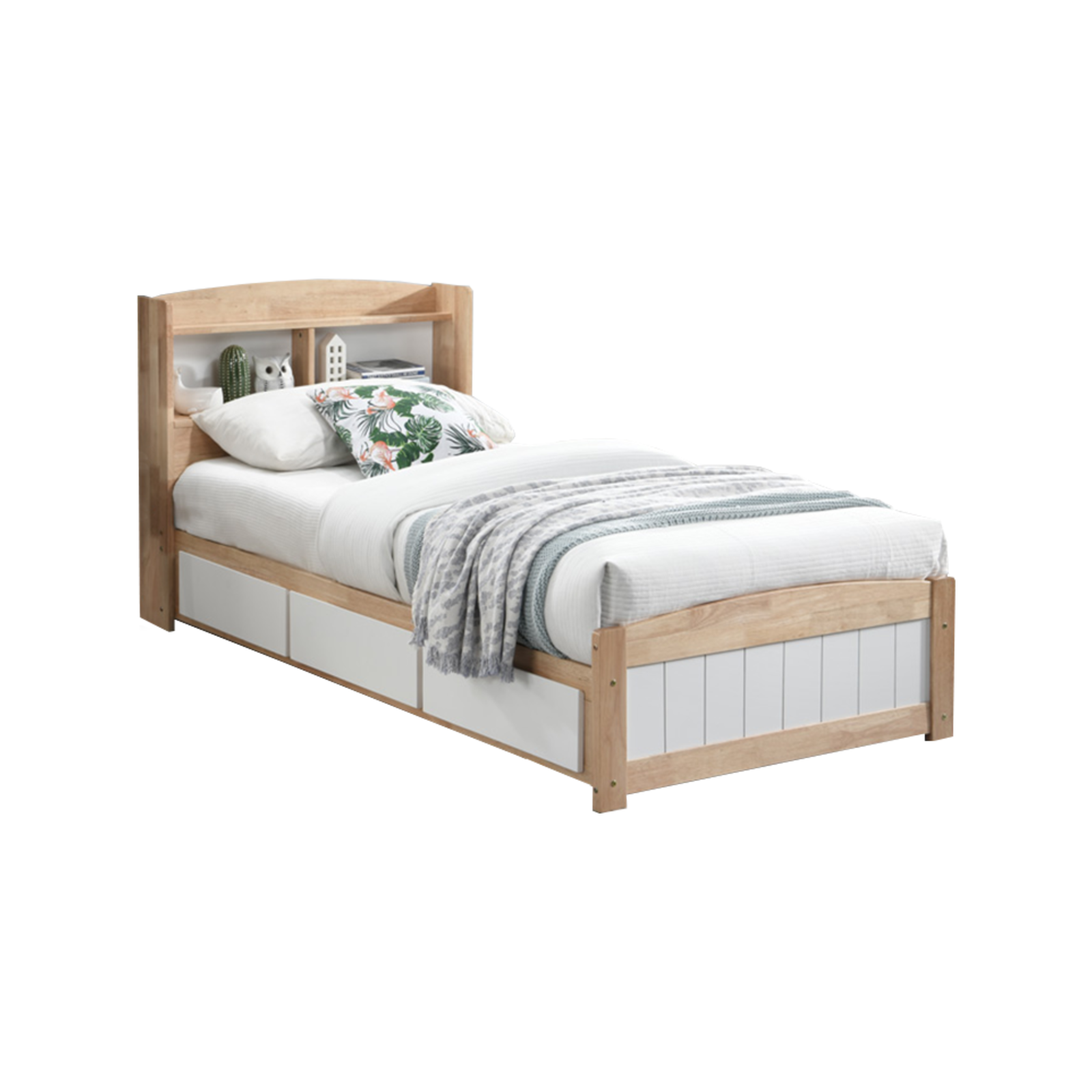 Rio Toddler Single Storage Bed Hardwood Frame Bunnings Australia