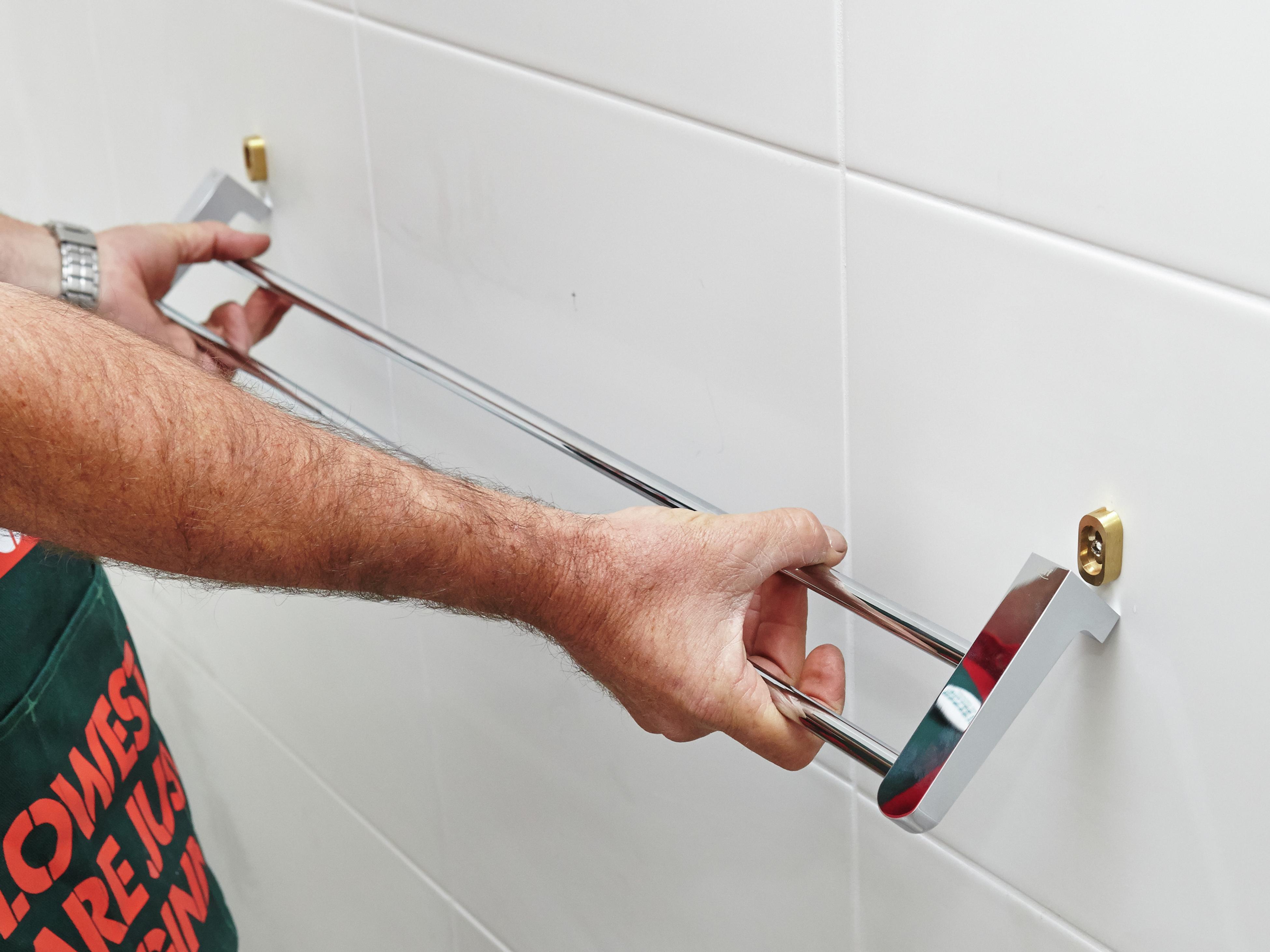 Installing Bathroom Accessories Into Tiles Bunnings Australia