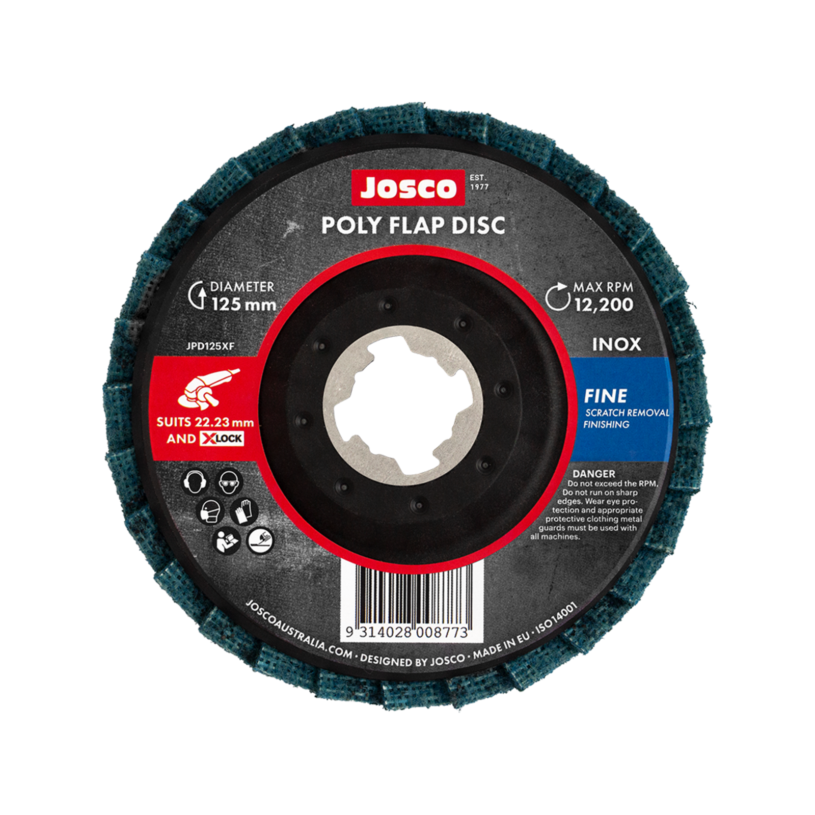 Josco 125mm XLock Fine Poly Flap Disc Bunnings Australia