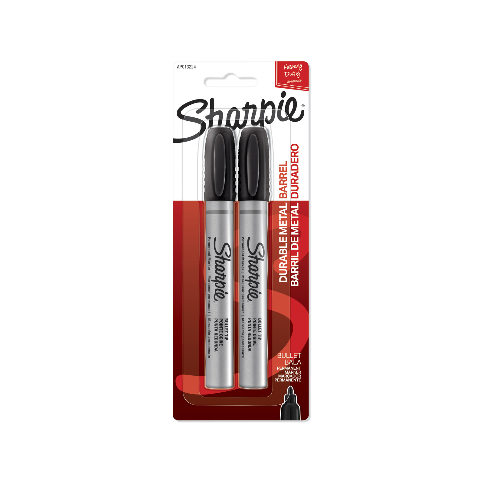 Sharpie Metal Permanent Marker Bullet Tip Black Pack of 2 Bunnings