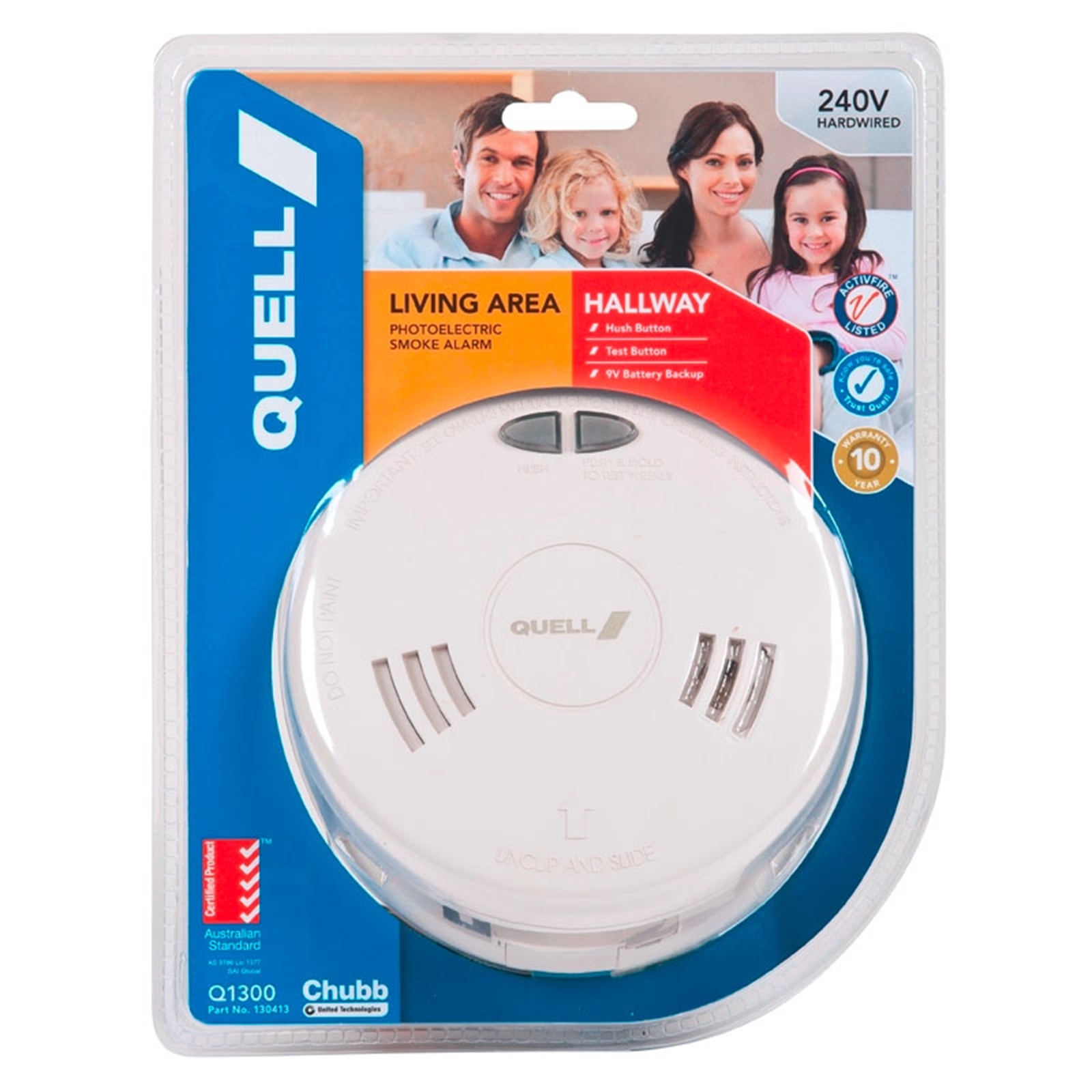 Quell 240V Q1300 Photoelectric Smoke Alarm Bunnings Australia