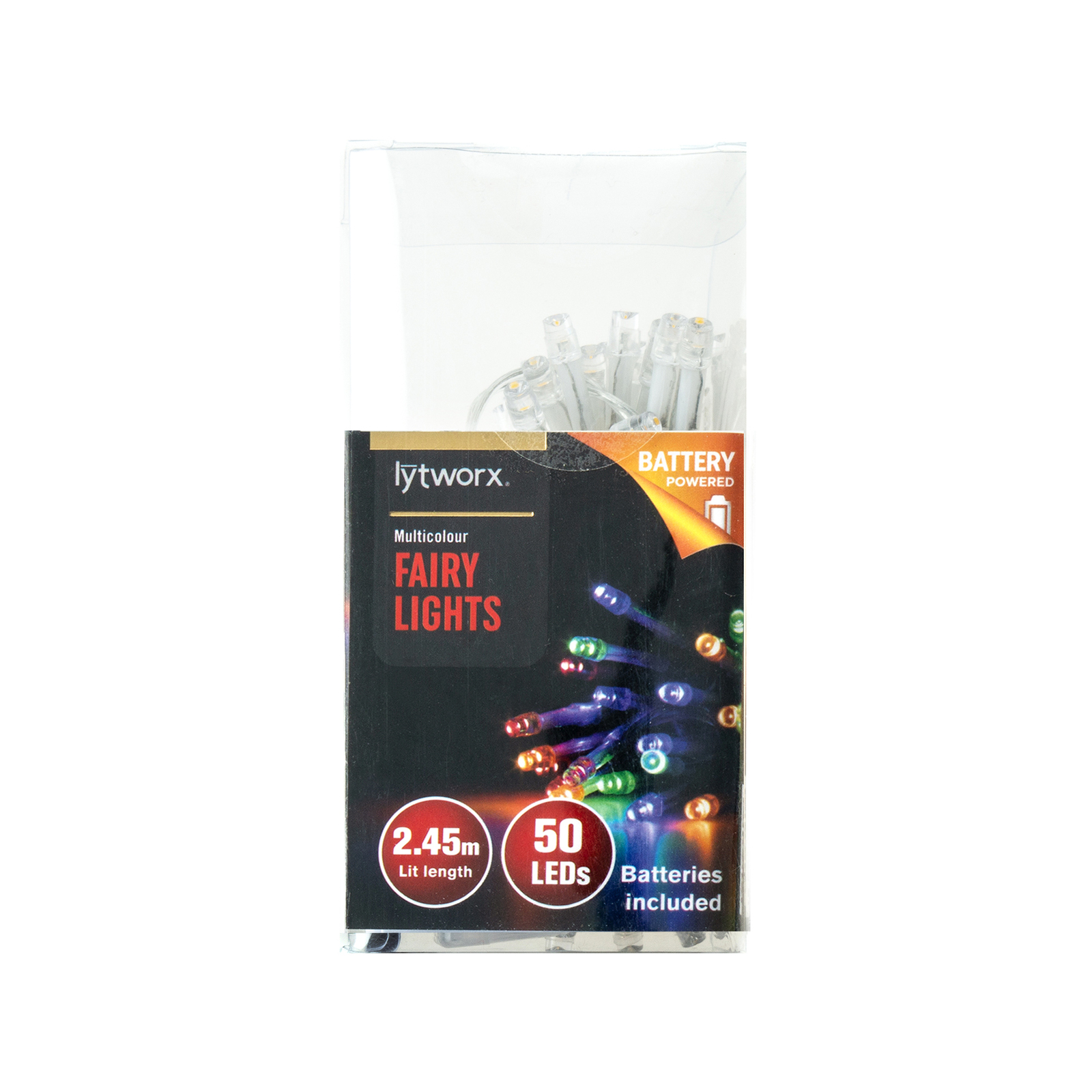 Lytworx Multicolour 50 LED Battery Operated Fairy Lights Bunnings New