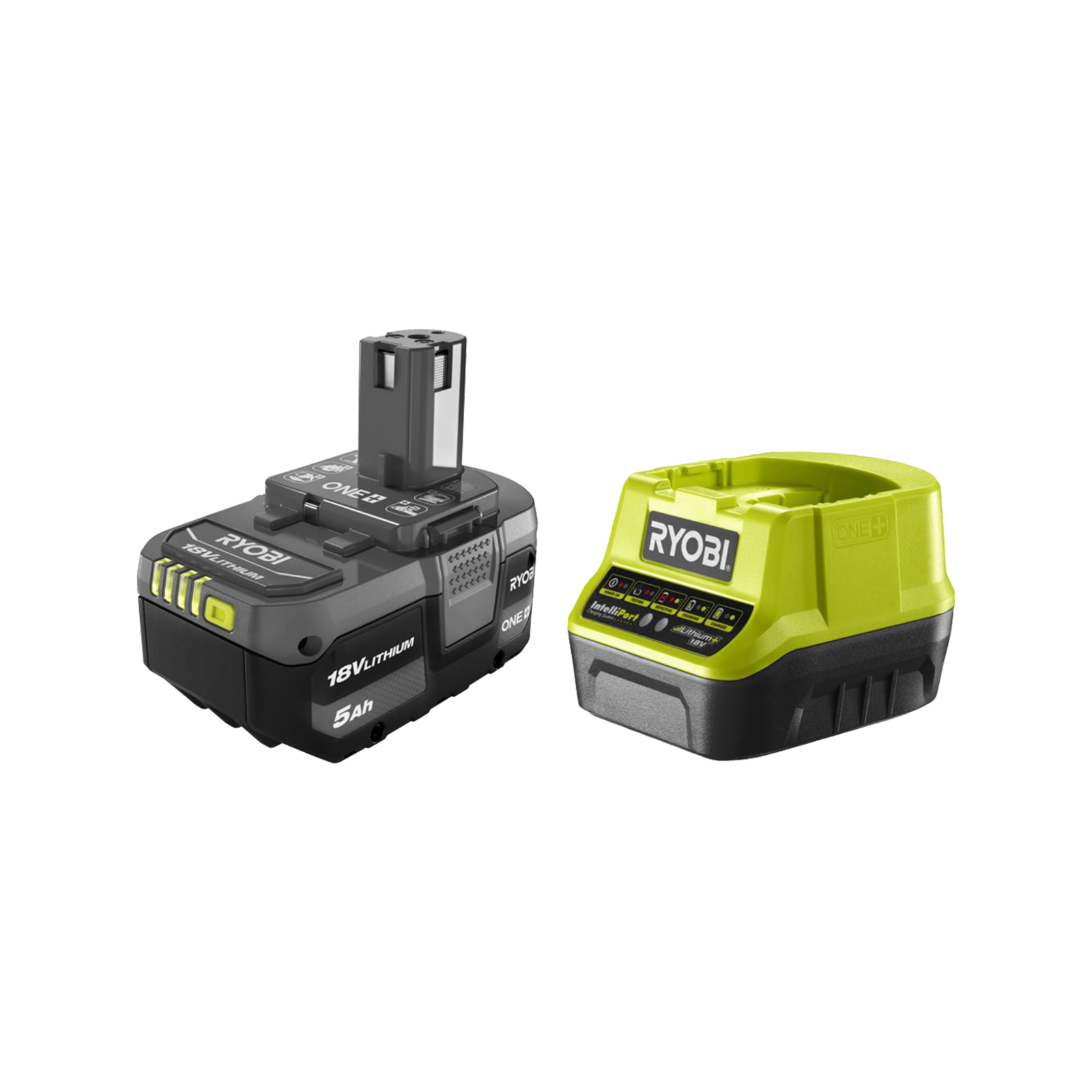 Ryobi 18V ONE+ 5Ah Battery and Charger RBC1850CC Kit Bunnings Australia