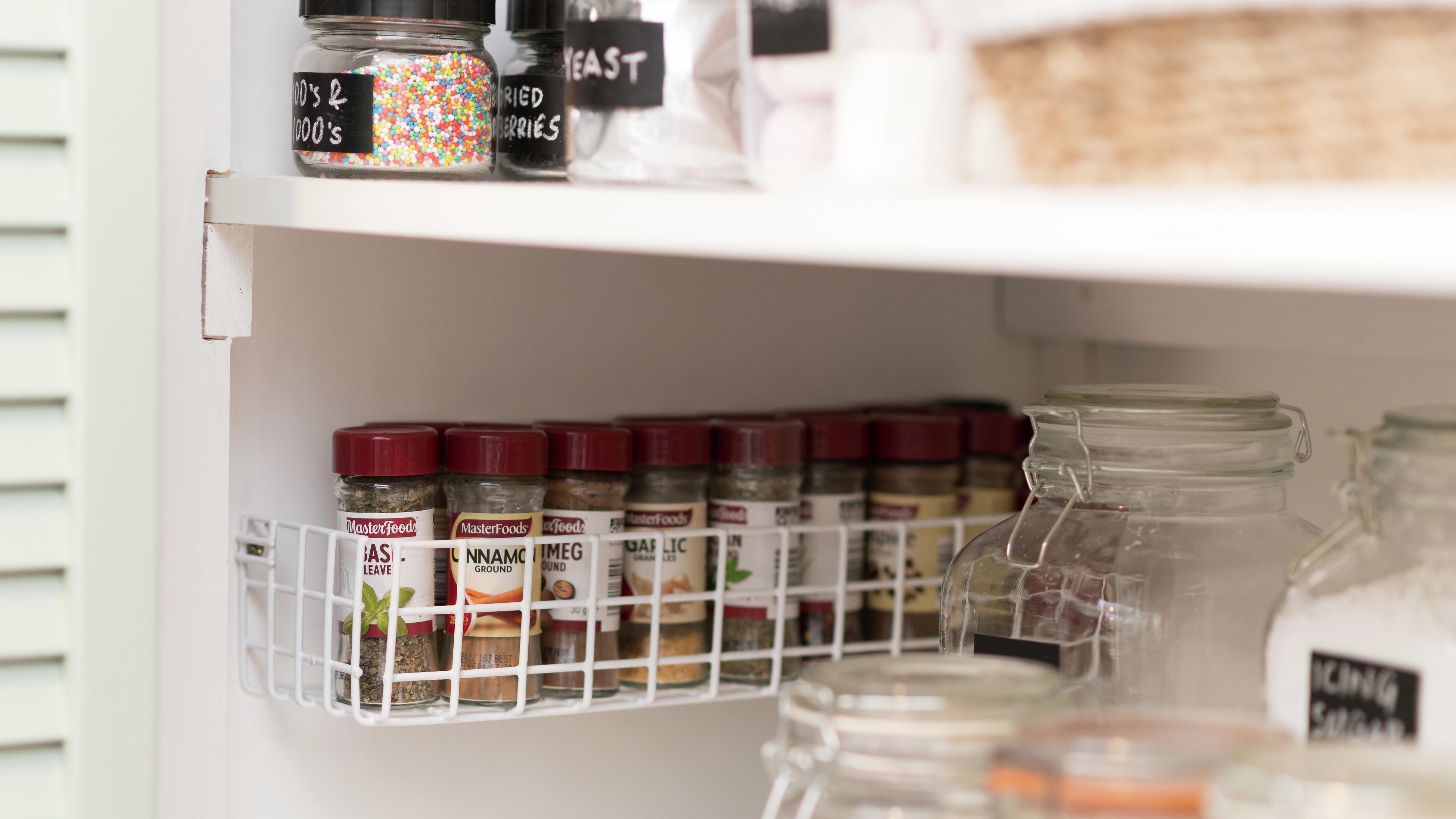 Bunnings store pantry shelving