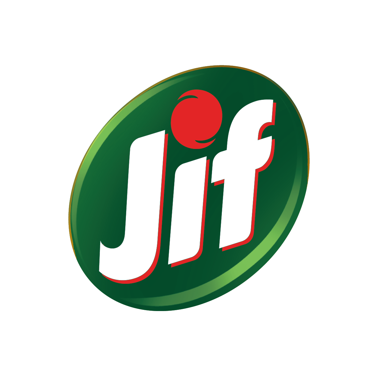 Jif cleaning brand logo in oval shape