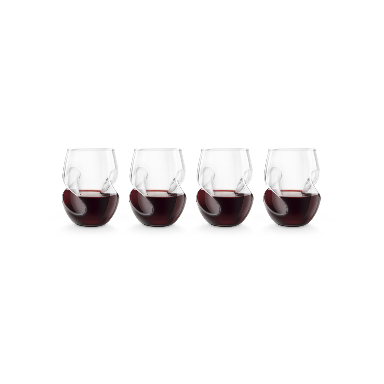4pc Final Touch Conundrum Red Wine Glasses Clear Kitchen Dinnerware Bunnings Australia