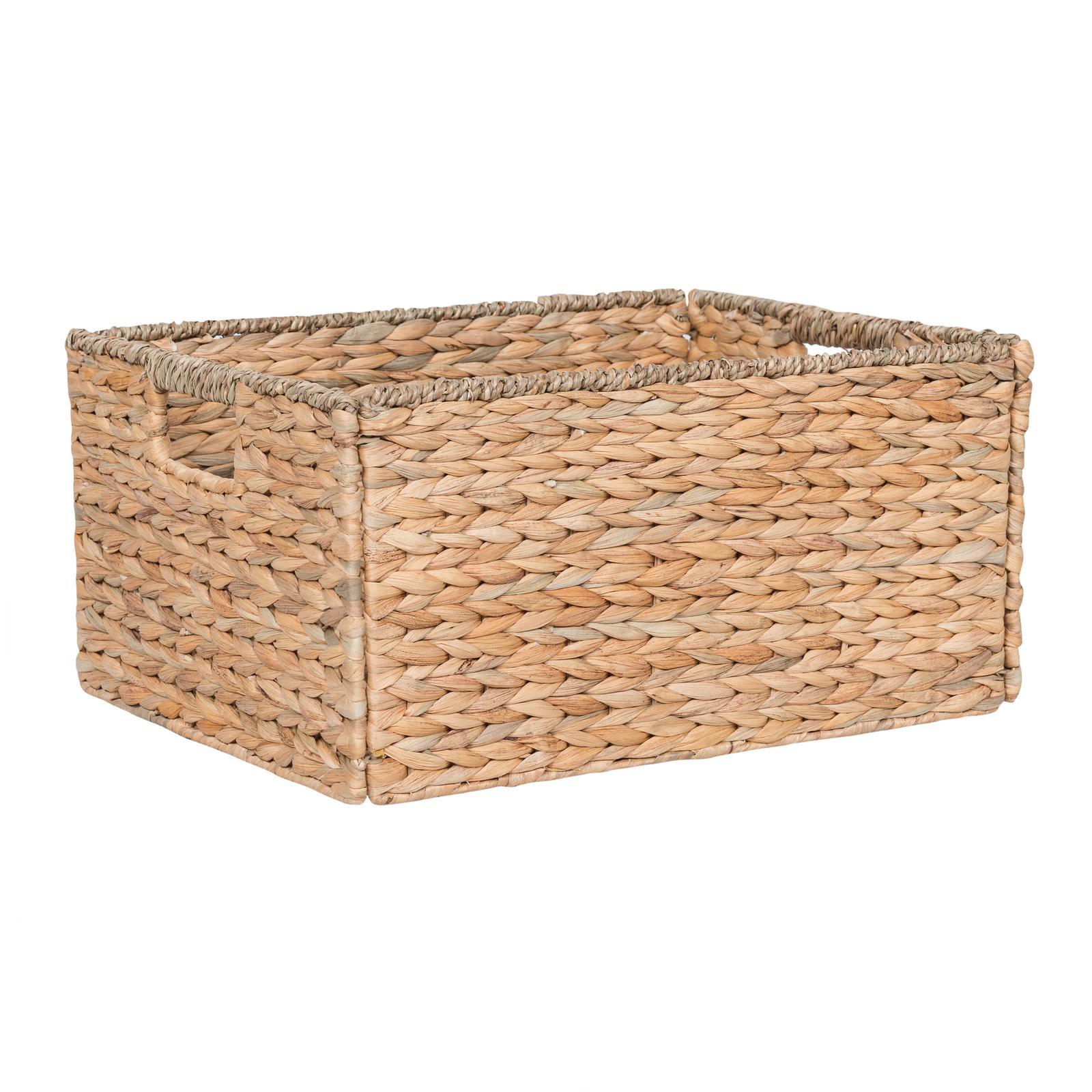 40 x 30 x 20cm Rectangle Natural Hyacinth Storage Basket - Bunnings ...