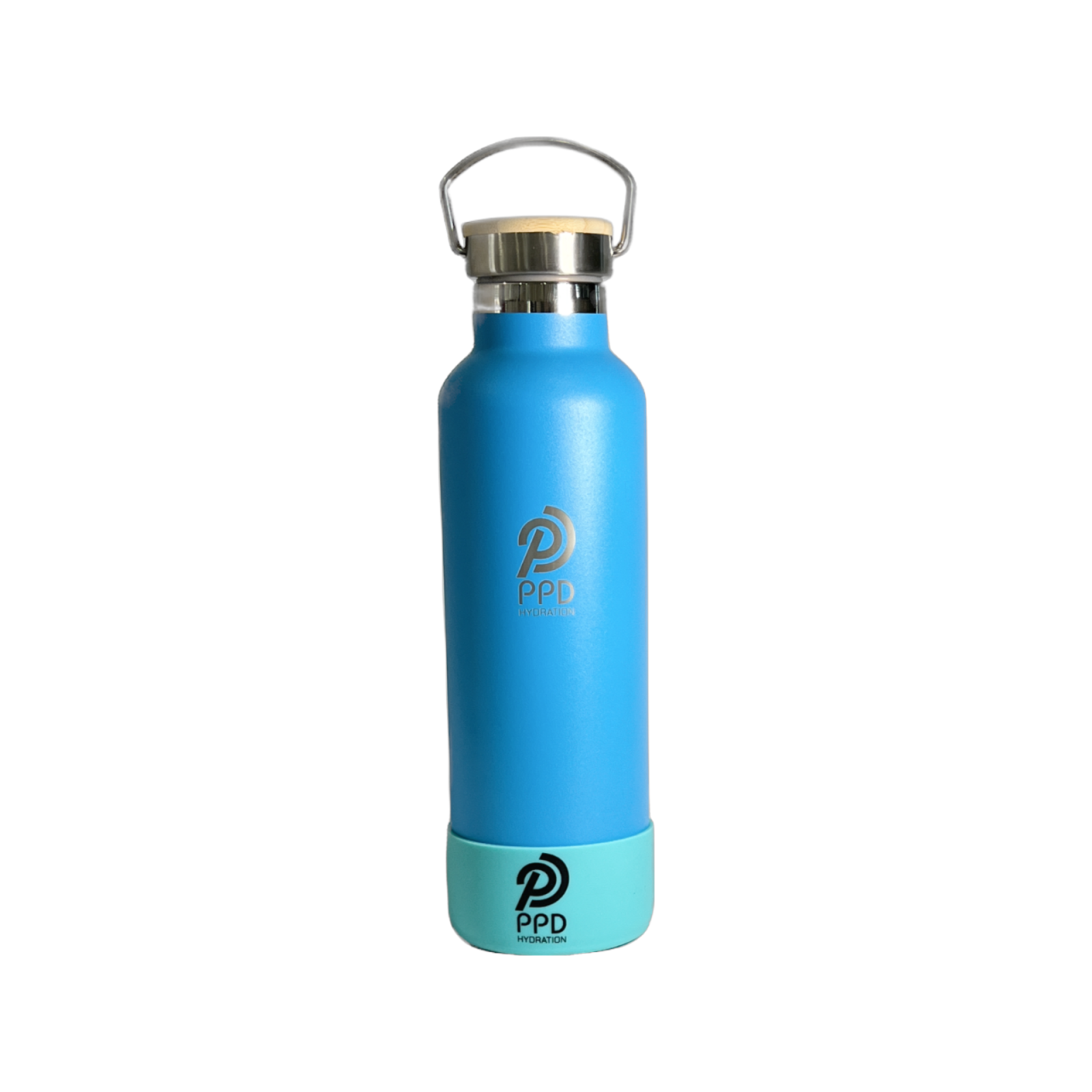 PPD Hydrtion 750ml Blue Originl Water Bottle W/ Teal Bumper Protector ...